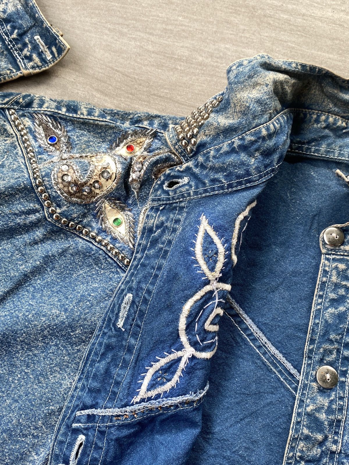 Vintage VINTAGE Lee Sands Hawaii Denim Button Jacket Women Size L / US 10 / IT 46 - 22 Thumbnail