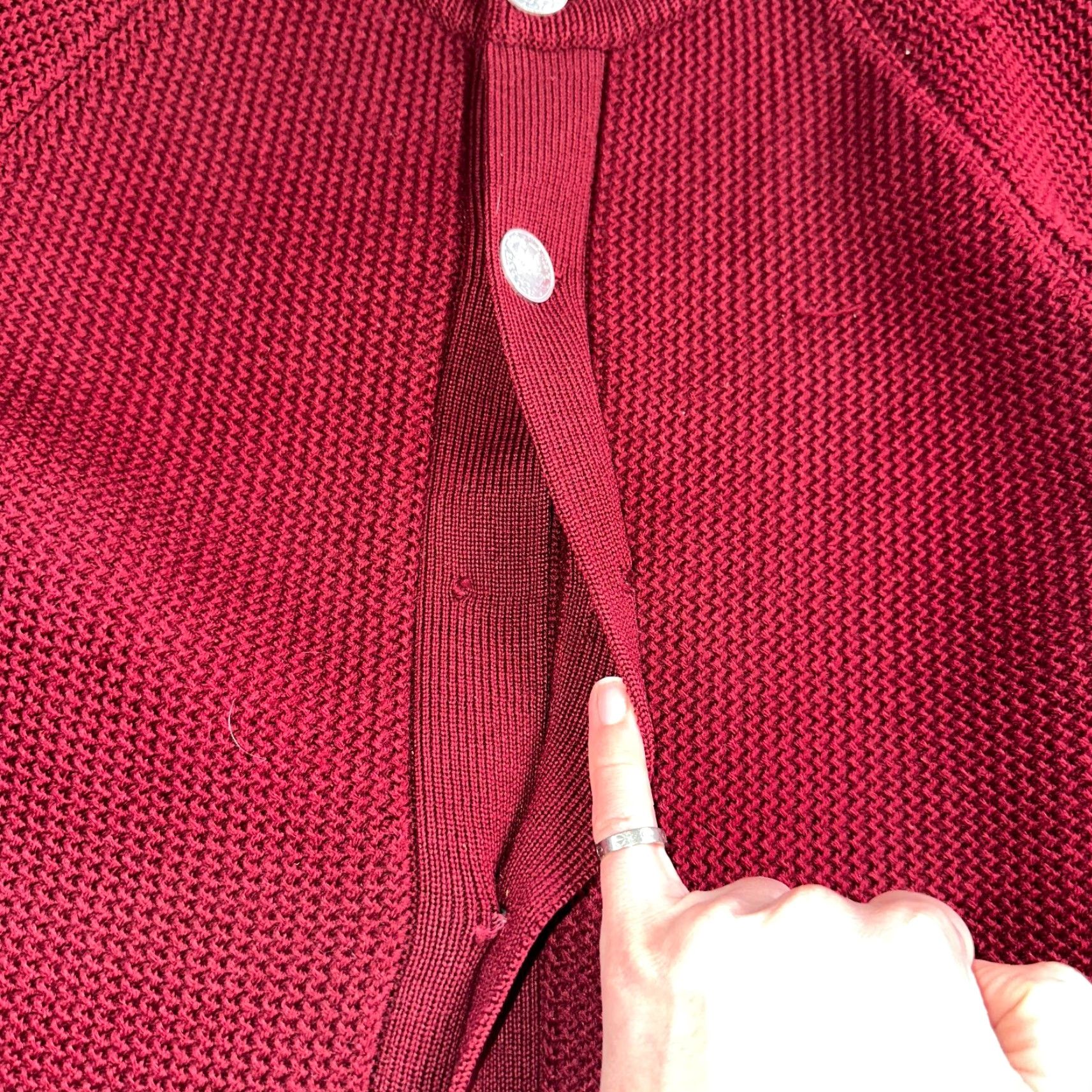 Vintage VINTAGE Meister Sweater M Women’s Wool Austria Pullover Red V Neck Cardigan 60s Size M / US 6-8 / IT 42-44 - 7 Thumbnail