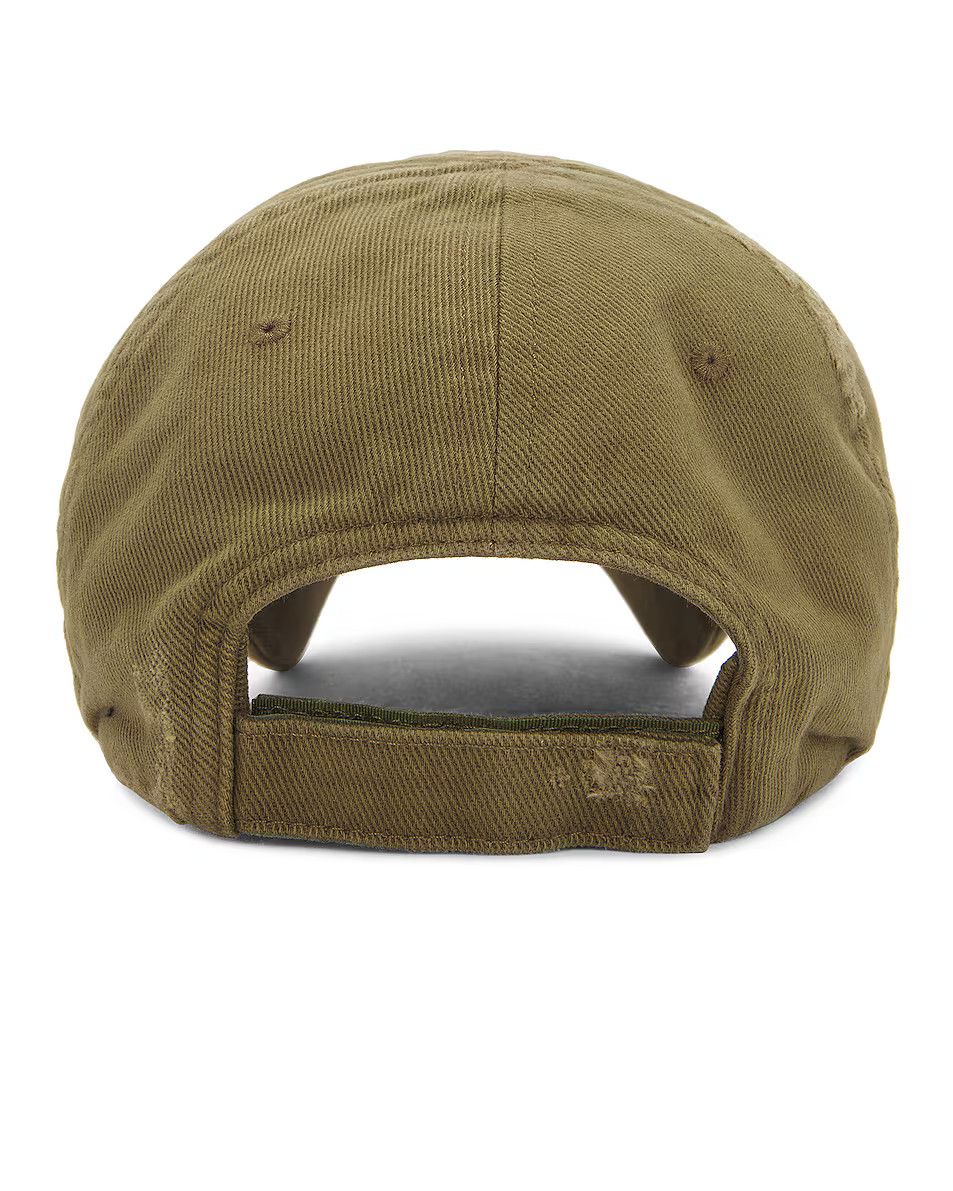 Balenciaga o1mt1gz0924 Size: S / Logo Visor Cap in Khaki/Black Size ONE SIZE - 4 Thumbnail