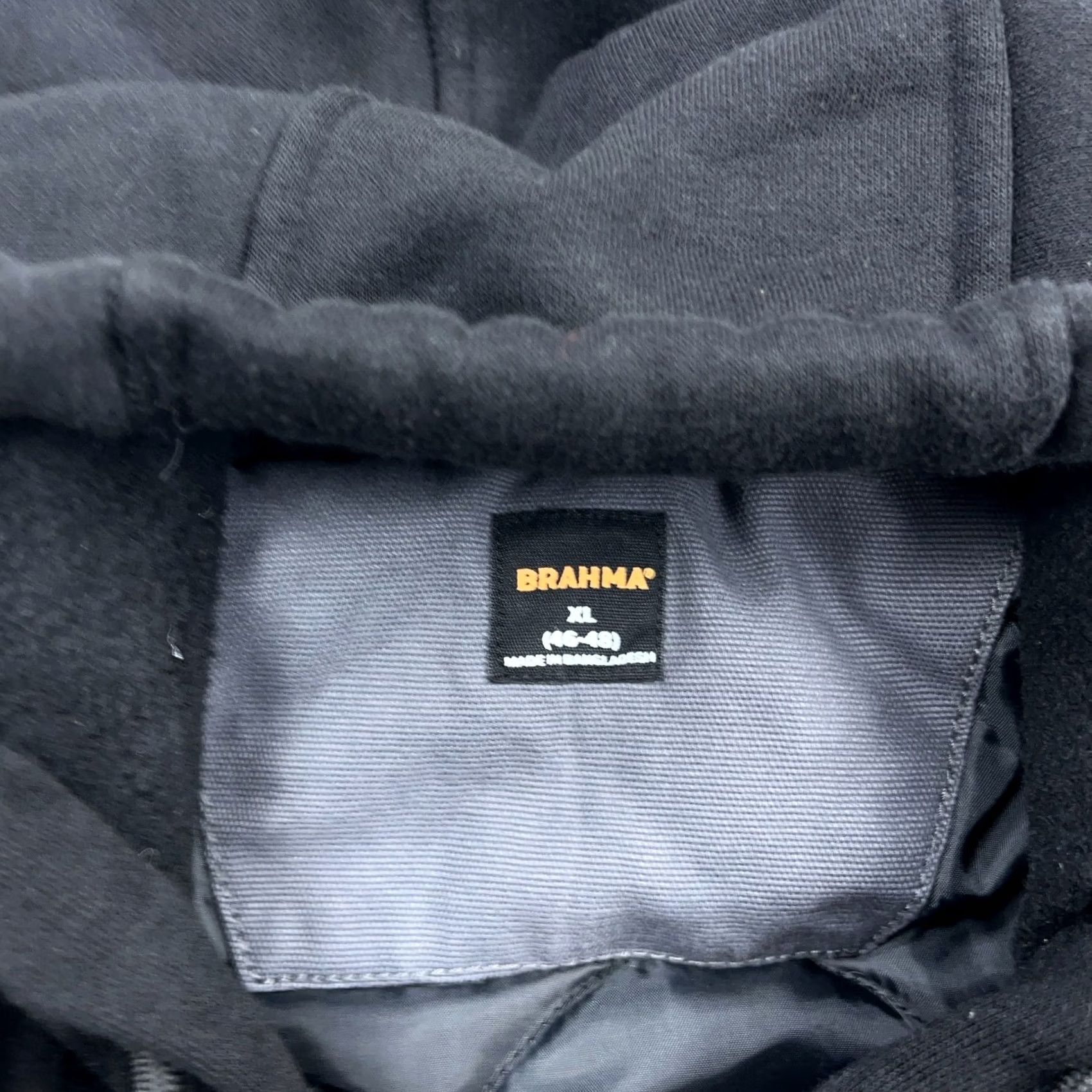 Vintage VINTAGE Brahma Shacket Men XL Gray Canvas Quilt Lined Over Shirt Jacket Work Wear Hooded Size US XL / EU 56 / 4 - 3 Thumbnail