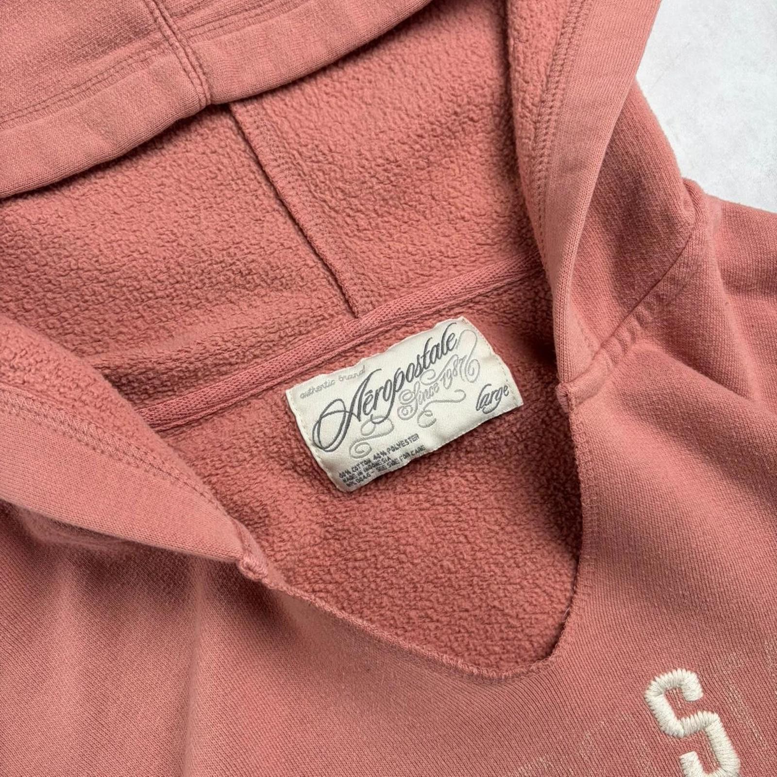 Aeropostale Y2K Pink Aeropostale Grunge Distressed Hoodie Size US L / EU 52-54 / 3 - 6 Thumbnail