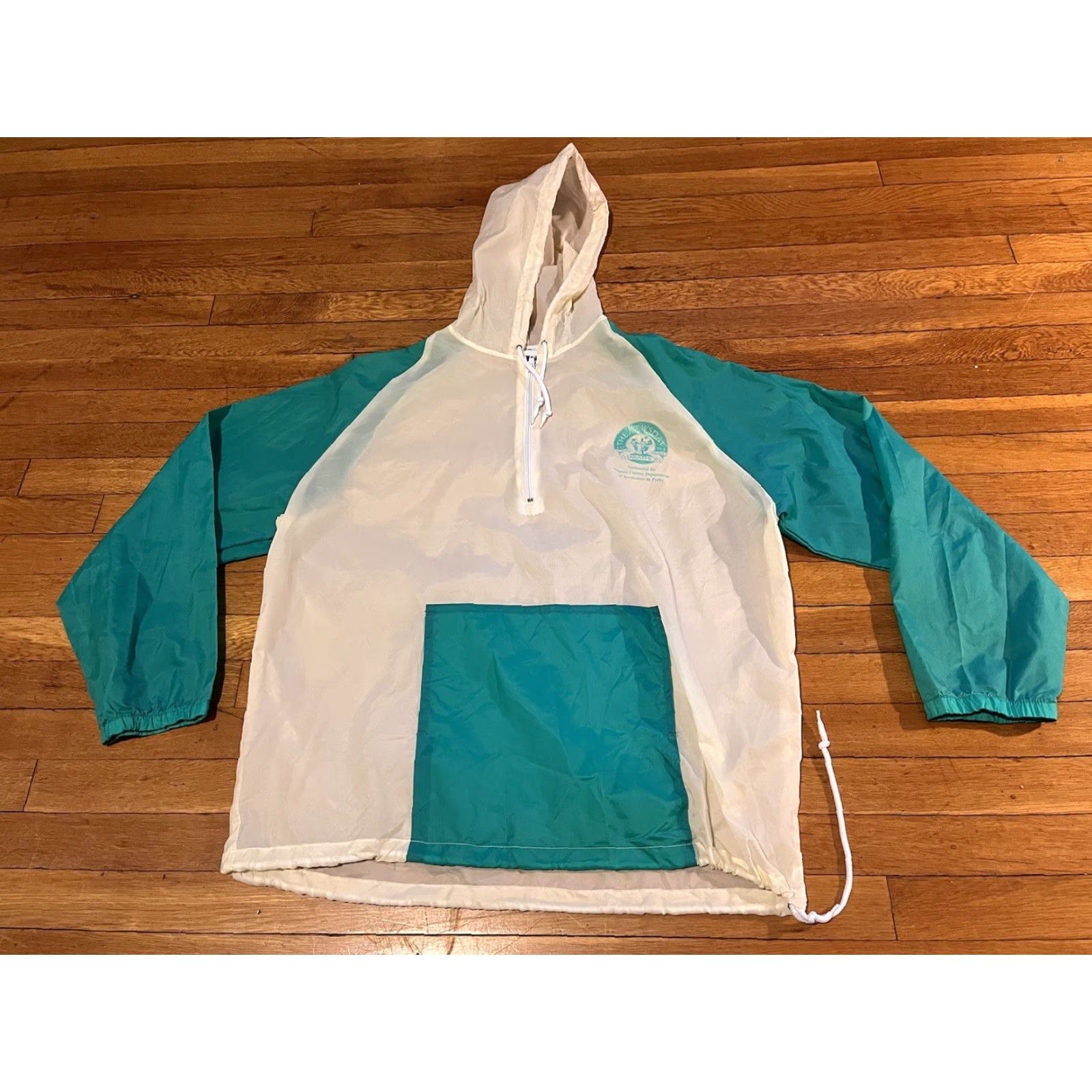 Altea VINTAGE MV Sport Newsday Long Island Marathon 1994 Jacket Windbreaker Men’s Large White Teal 90s Size US L / EU 52-54 / 3 - 2 Thumbnail