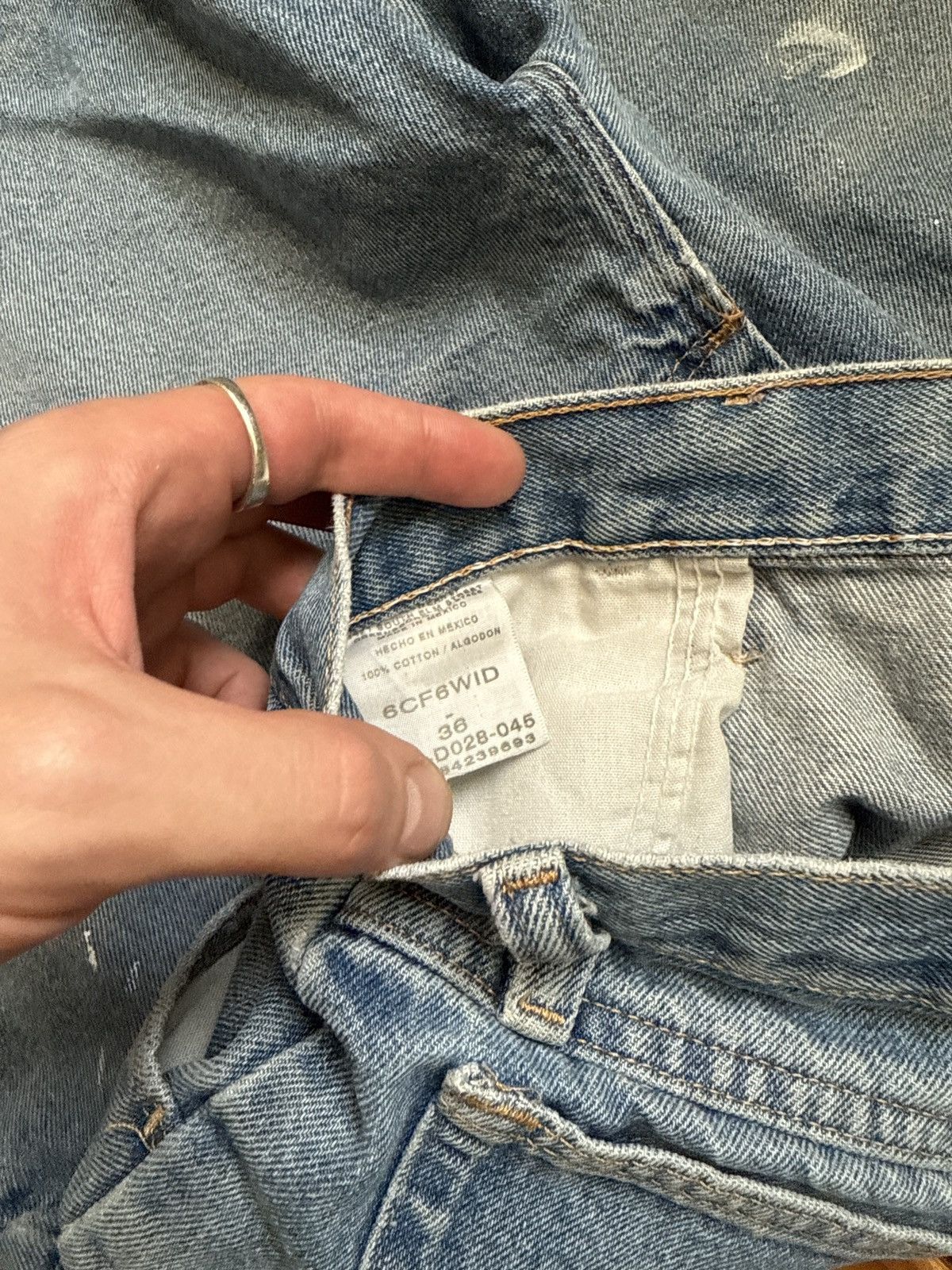 Vintage × Wrangler Vintage Y2K Wrangler Painter Jean Shorts Size US 36 / EU 52 - 2 Thumbnail