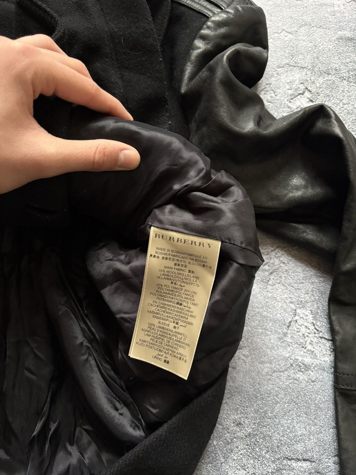 Burberry Vintage Burberry Nova Check Luxury Wool Leather Jacket Size XS / US 0-2 / IT 36-38 - 11 Thumbnail