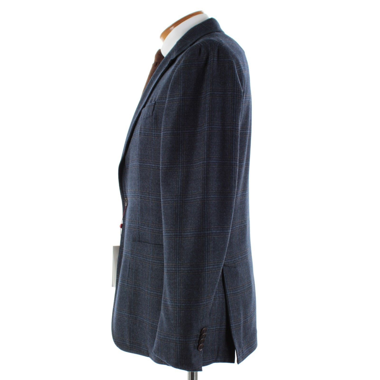 Luciano Barbera Luciano Barbera Sport Coat Size 44 US in Blue Size 44R - 4 Thumbnail