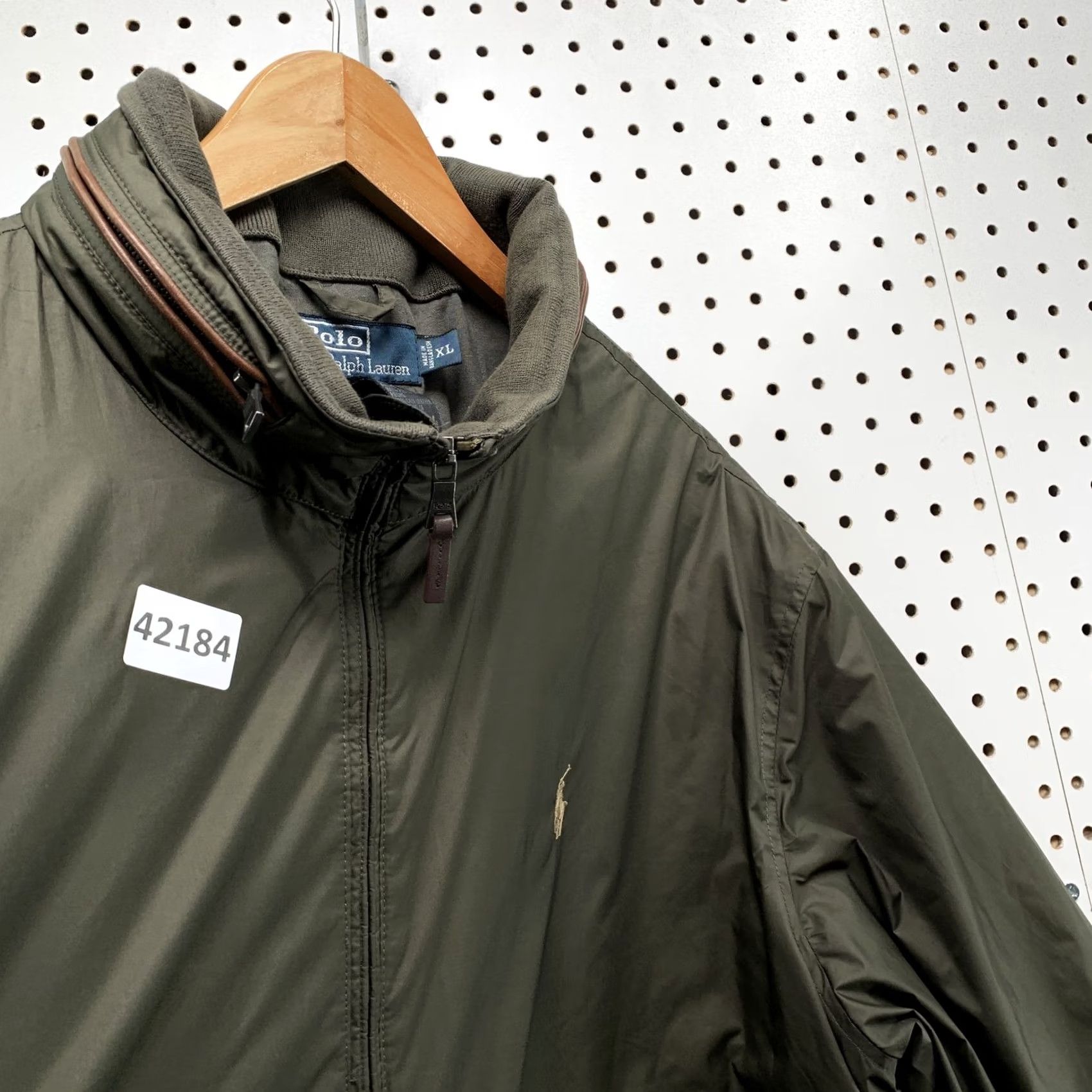 Polo Ralph Lauren Polo Ralph Lauren Bomber Jacket Olive Green Mens XL Embroidered Zip 26x28 Vintage Jacket Size US XL / EU 56 / 4 - 7 Thumbnail
