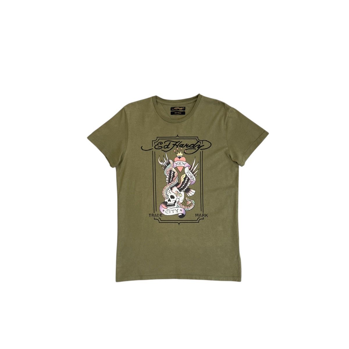 Ed Hardy Ed Hardy New York City Tattoo Skull T-Shirt Size M Size US M / EU 48-50 / 2 - 1 Thumbnail