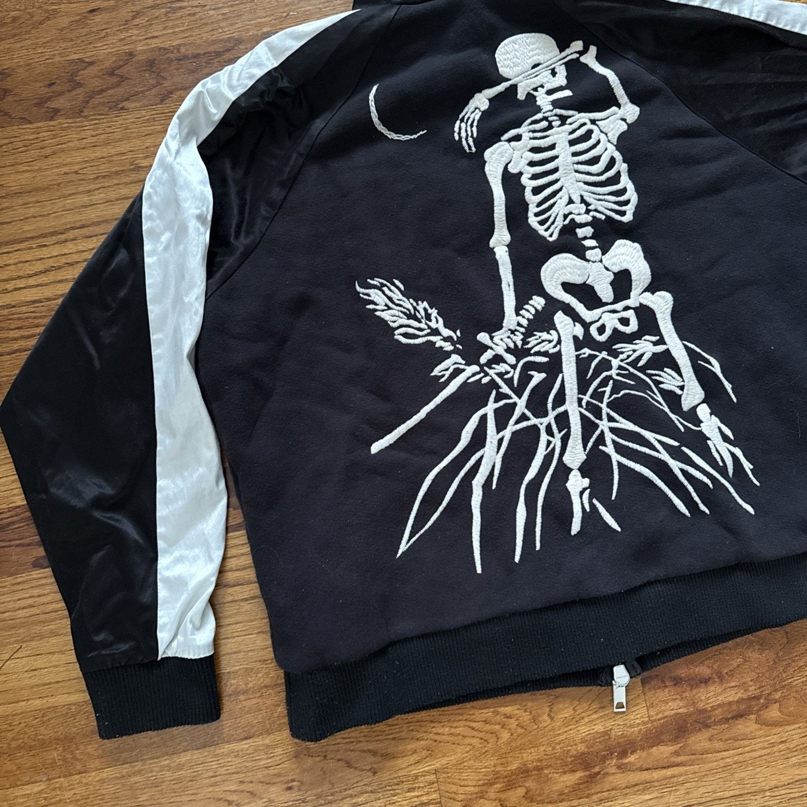 Lost Daze Lost Daze Skull Dove Zip Hoodie Black Silk Sleeve Embroidery Size US M / EU 48-50 / 2 - 10 Thumbnail