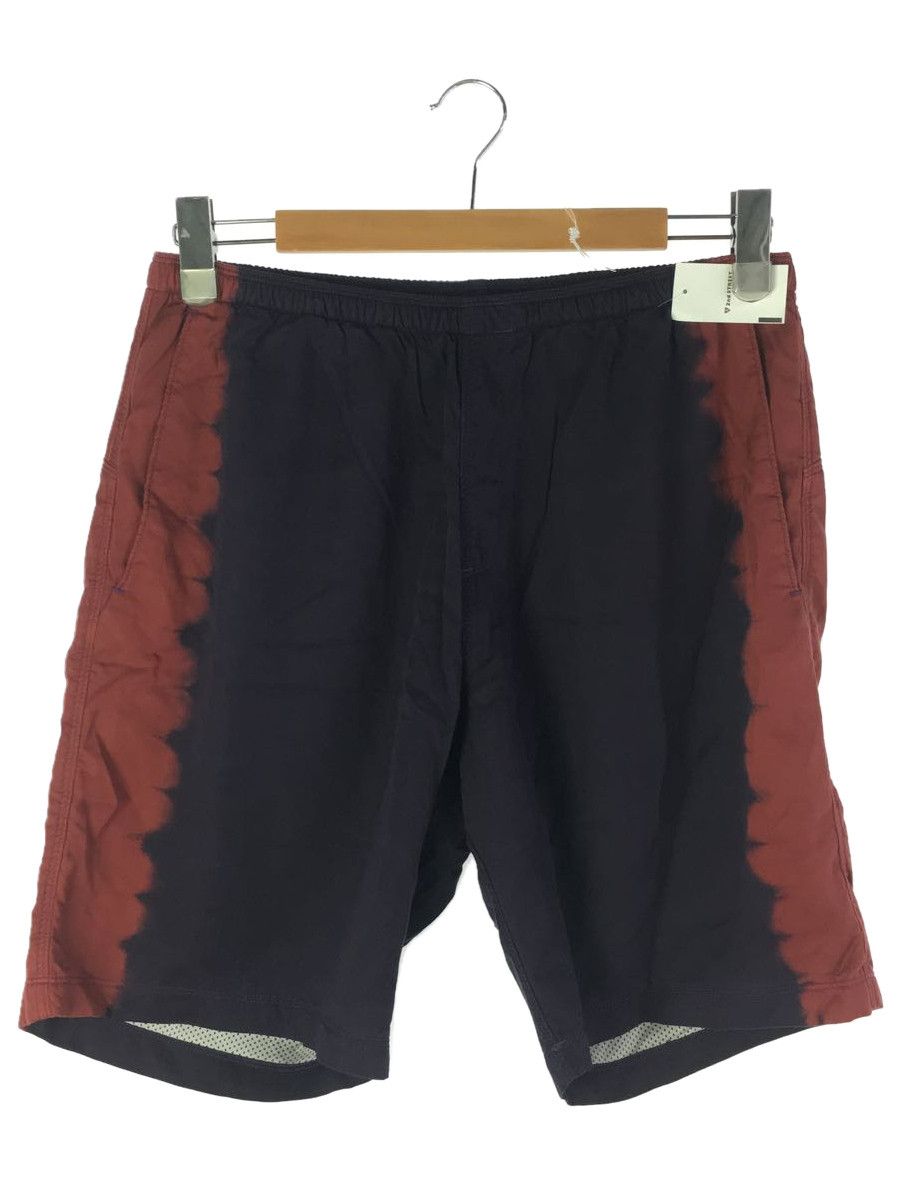 Shorts Polyester Elastic Waistline Half Pants Plain Purple