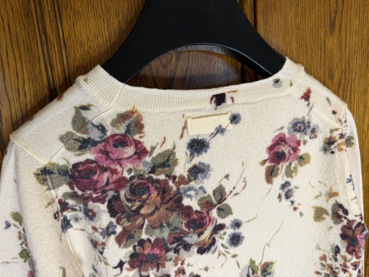 Dolce & Gabbana Dolce & Gabbana D&D floral cream sweater 46 y2k archive Size US S / EU 44-46 / 1 - 18 Thumbnail