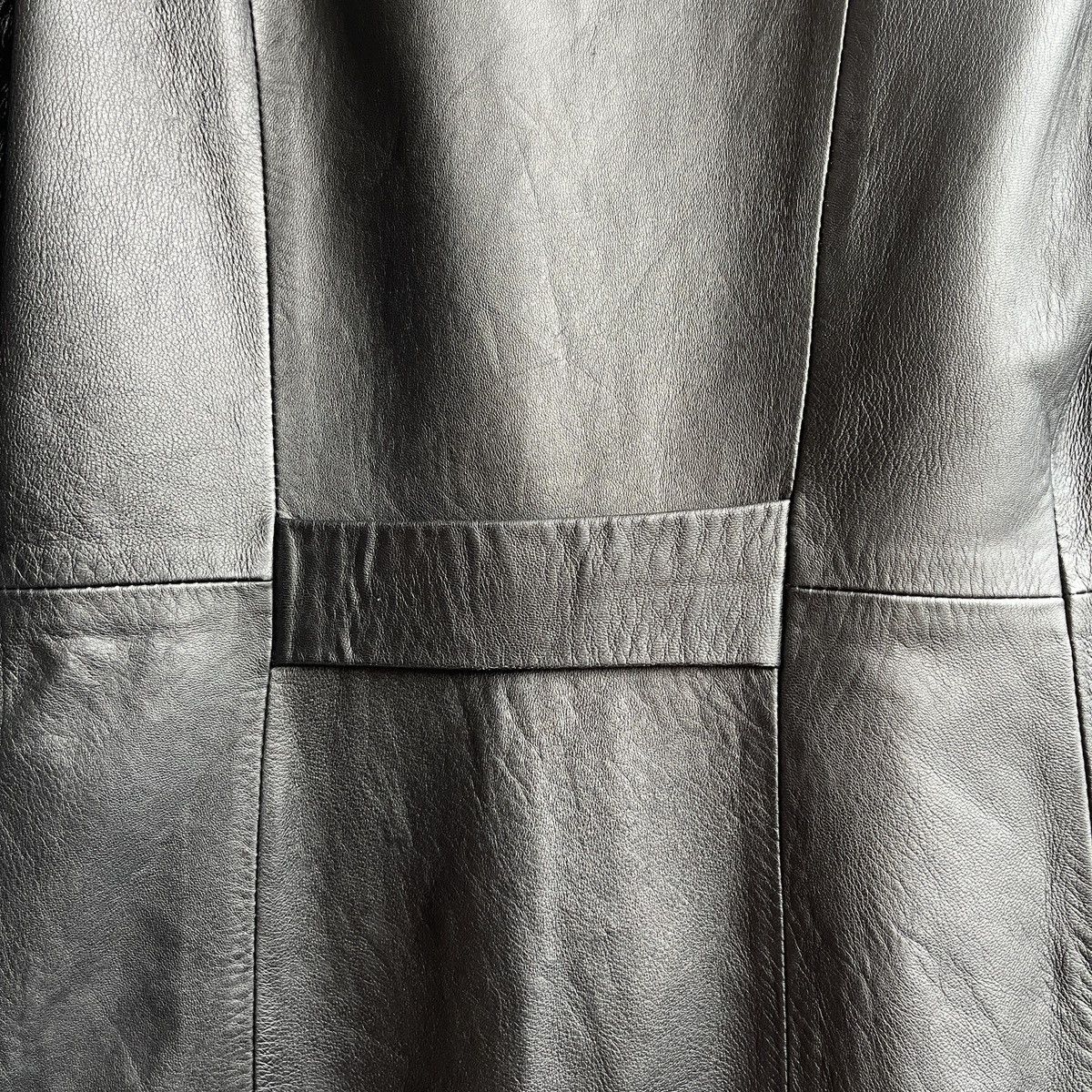 Leather × Vera Pelle Vintage Vera Pelle Long Coat Designer Leather Jacket Italy Size US S / EU 44-46 / 1 - 12 Thumbnail