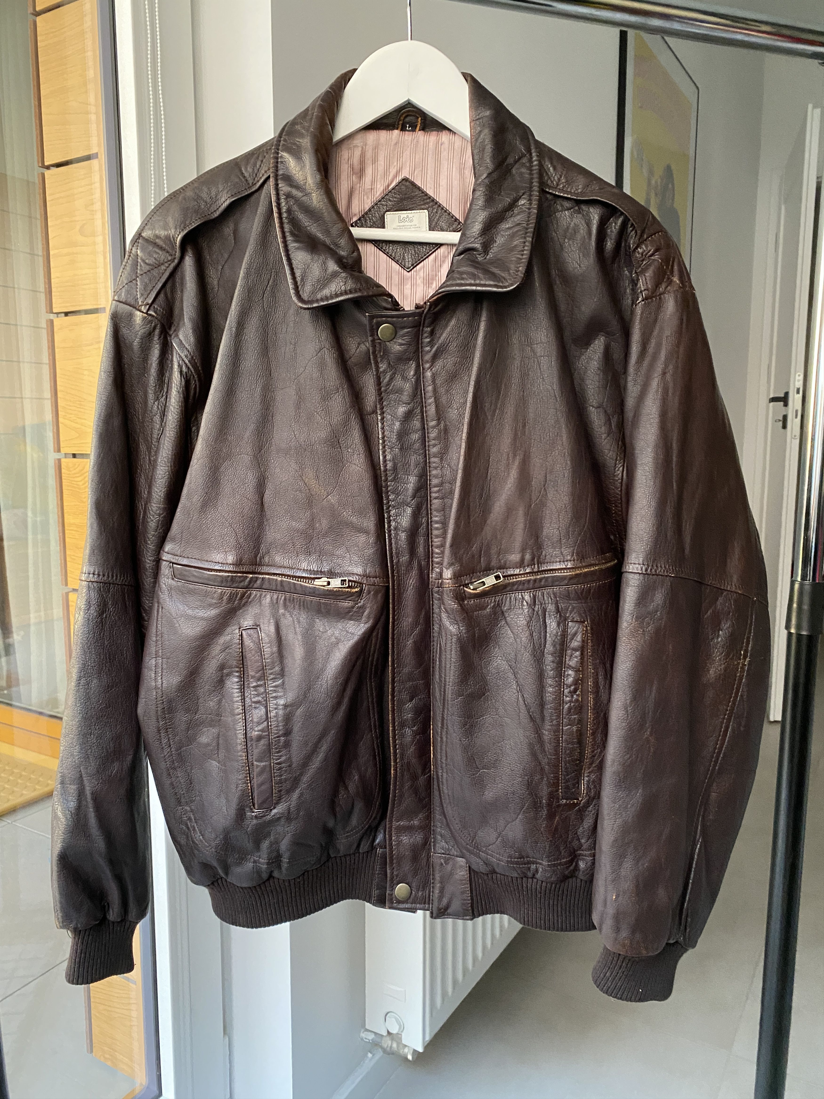 Genuine Leather × Nautica × Vintage Vintage Nautica Leather Jacket 