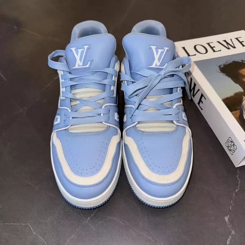 Louis Vuitton Louis Vuitton Blue Sneakers Size 41.5-2507 Size US 8.5 / EU 41-42 - 6 Thumbnail