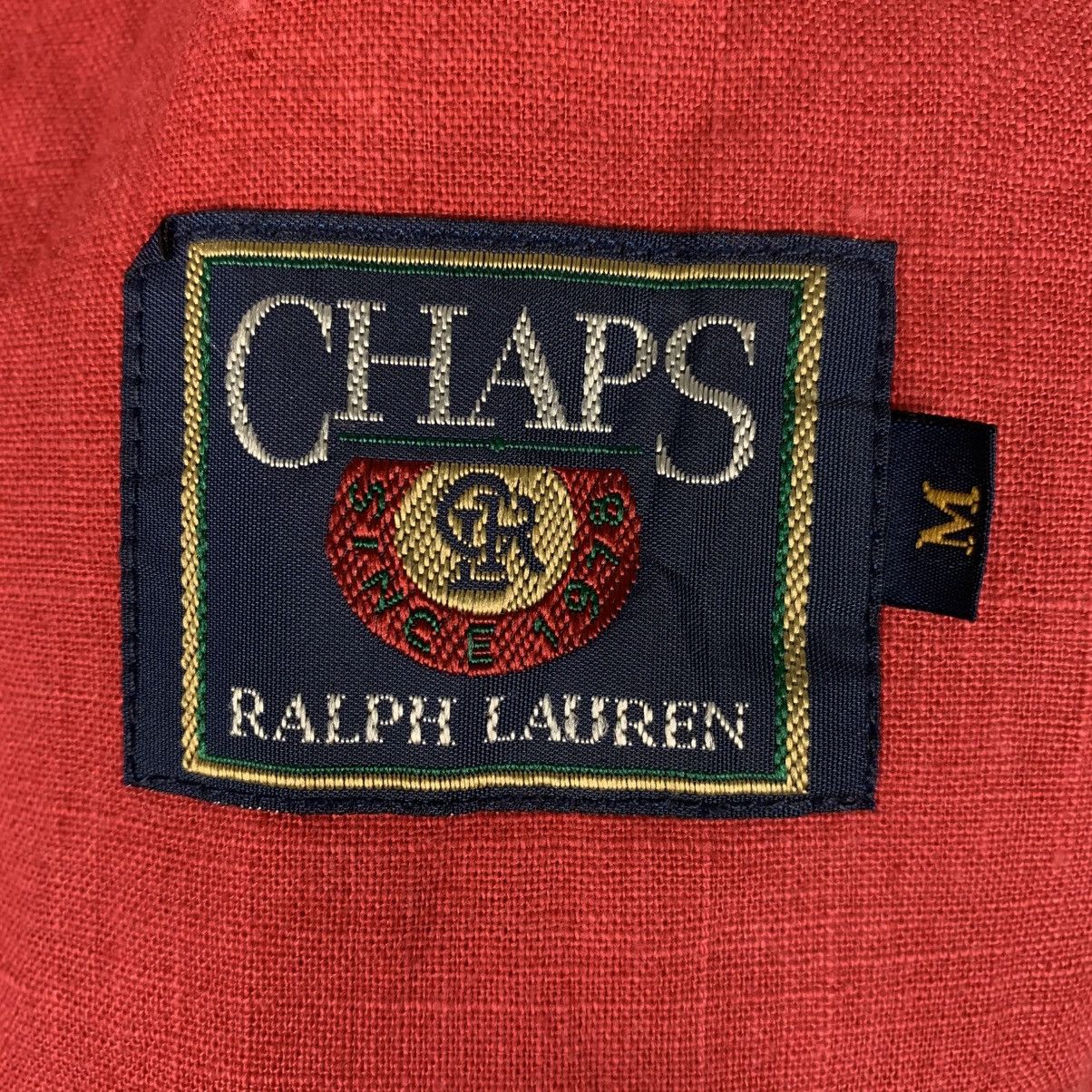 Chaps Ralph Lauren Vintage Chaps Ralph Lauren Red Bomber Jacket Size US M / EU 48-50 / 2 - 16 Thumbnail