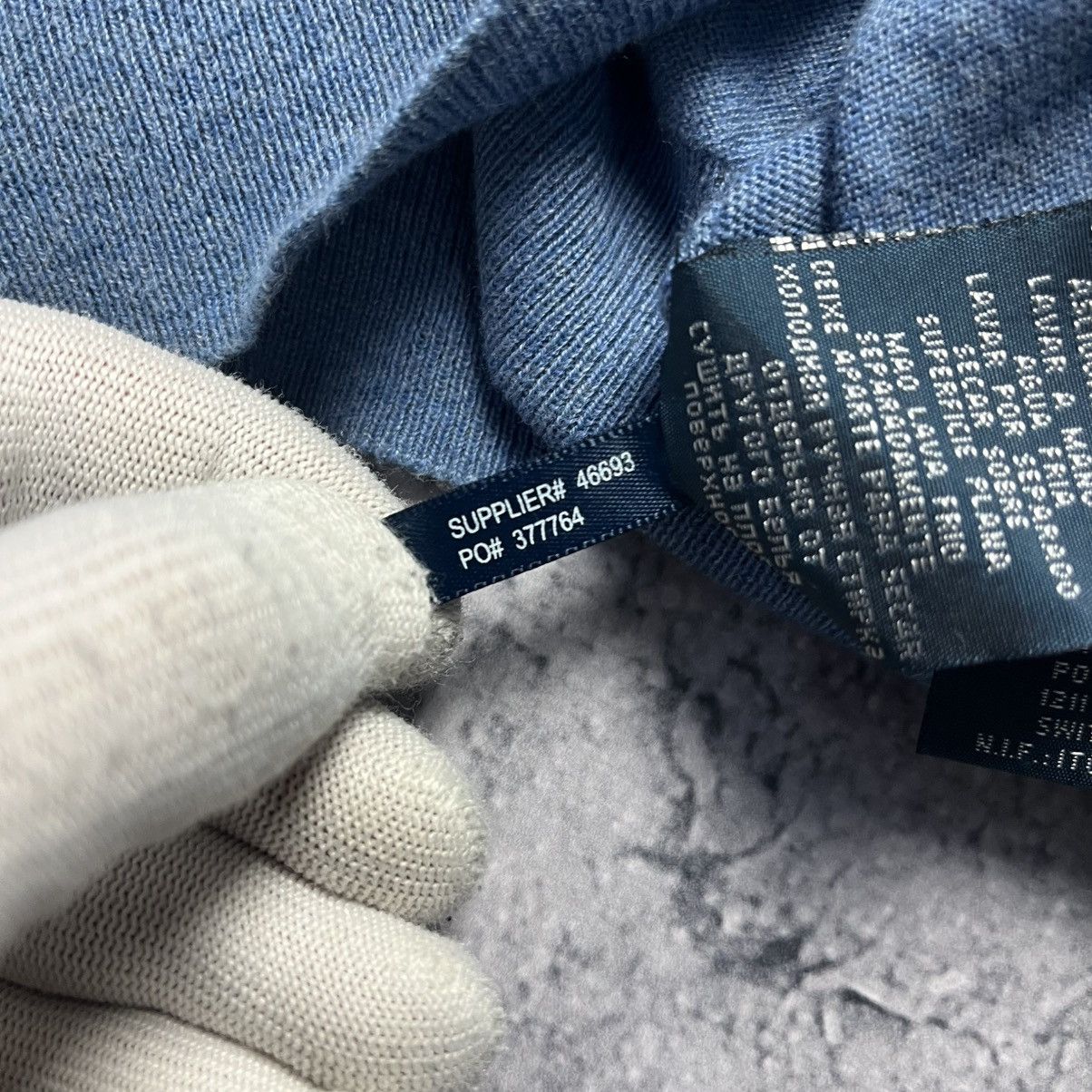 Polo Ralph Lauren × Vintage Vintage Polo Ralph Lauren Blue Sweater V-Neck Streetwear Y2K Size US S / EU 44-46 / 1 - 8 Thumbnail