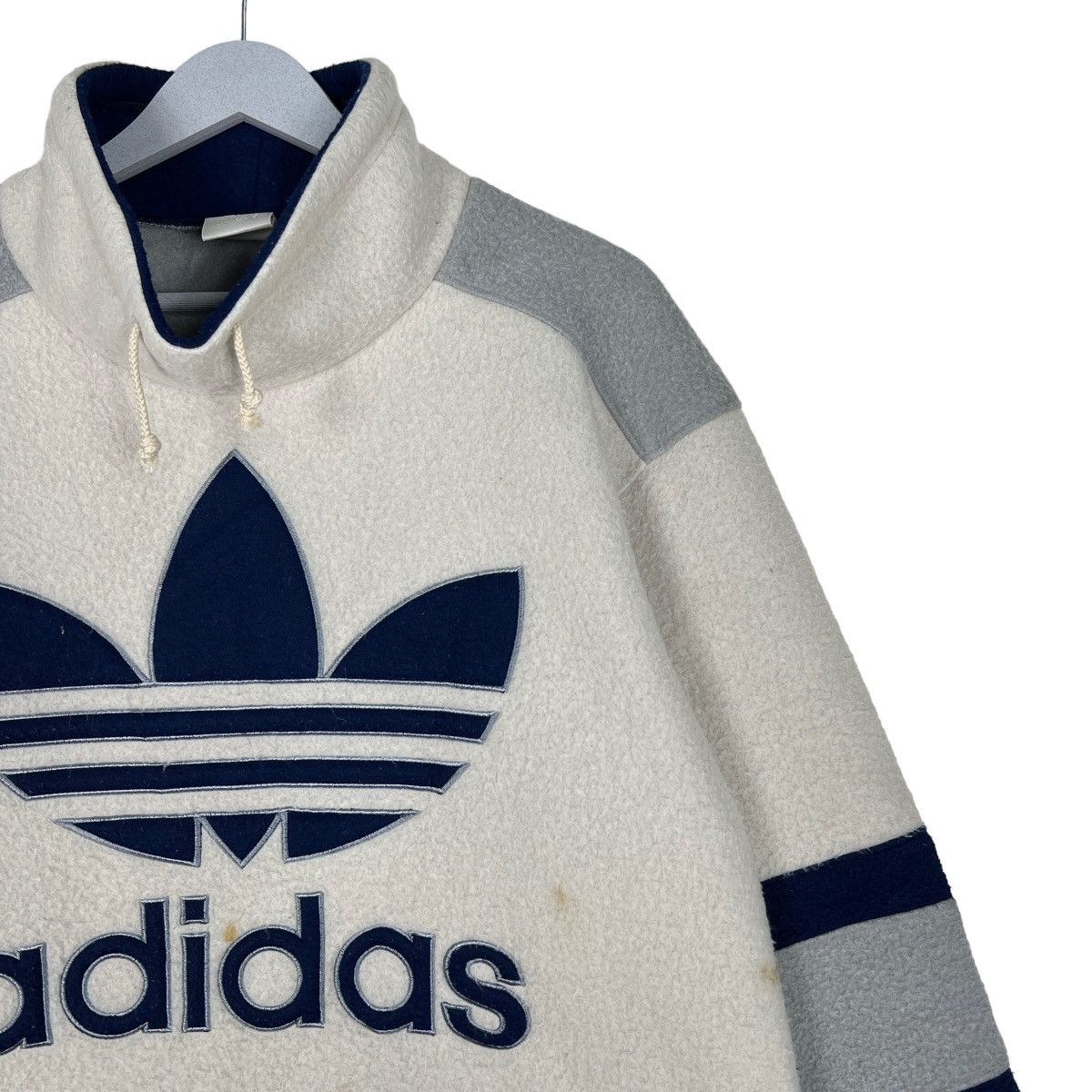 Adidas 🔥 VINTAGE ADIDAS FLEECE BIG LOGO Size US M / EU 48-50 / 2 - 6 Thumbnail
