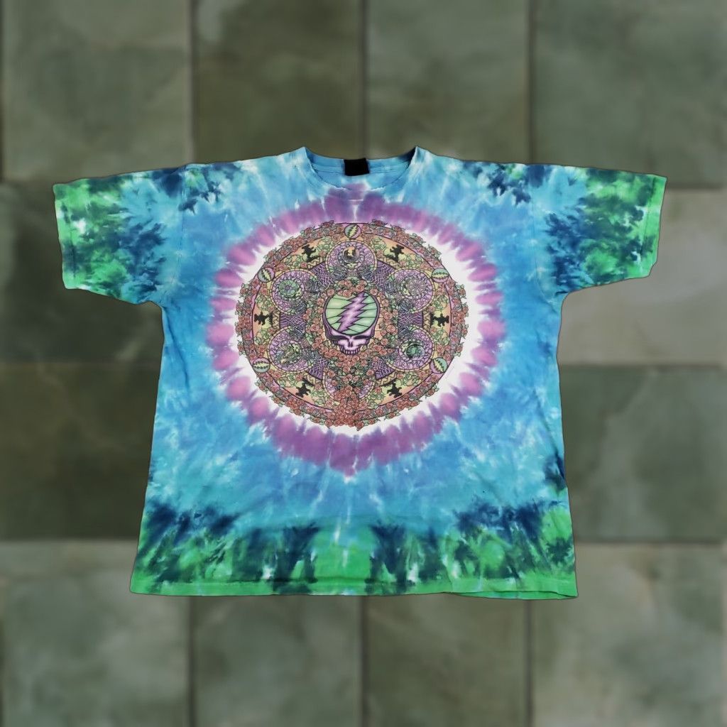 Liquid Blue VINTAGE Liquid Blue Grateful Dead T-Shirt Men Extra Large Graphic 2000s Roses Skull Tie Dye Size US XL / EU 56 / 4 - 1 Thumbnail