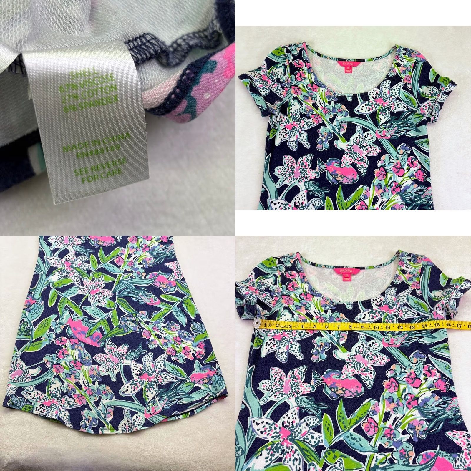 Lilly Pulitzer Lilly Pulitzer Sway Tammy Dress - XS Navy Blue Size XS / US 0-2 / IT 36-38 - 8 Thumbnail
