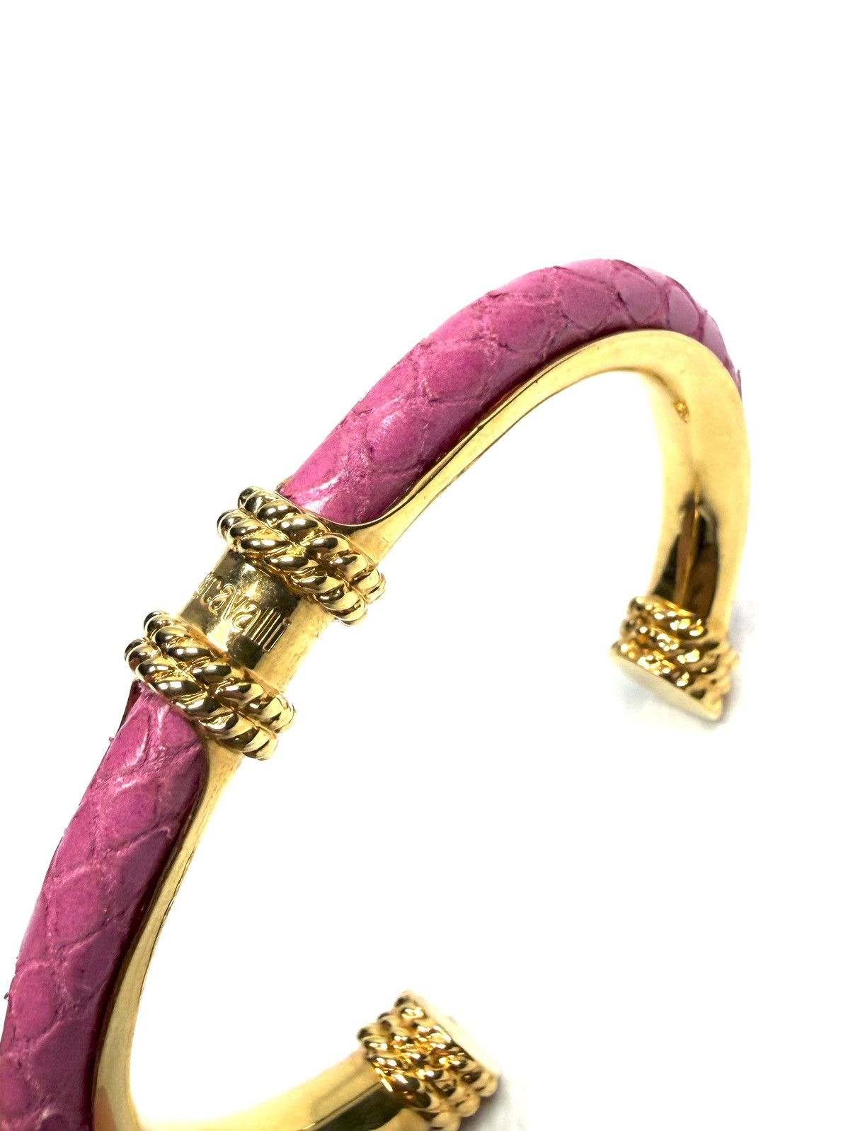 Just Cavalli Just Cavalli Roberto Cavalli Snake Leather Cuff Bracelet Size ONE SIZE - 11 Thumbnail