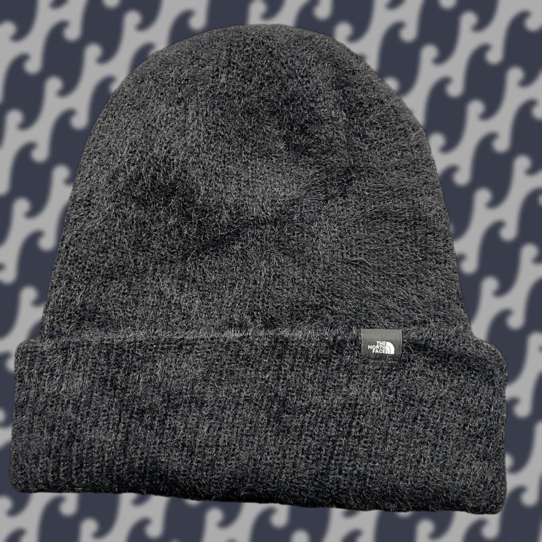 The North Face The North Face Womens Beanie Hat One Size Gray Fleece Knitted Thermal Size ONE SIZE - 1 Thumbnail