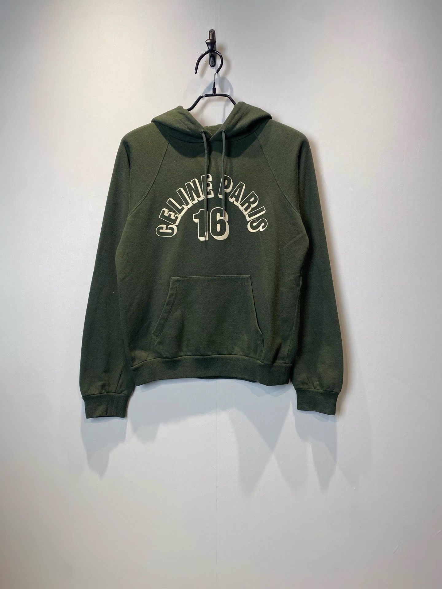 Celine Celine Dark Green Hoodie K36 Size S / US 4 / IT 40 - 1 Thumbnail