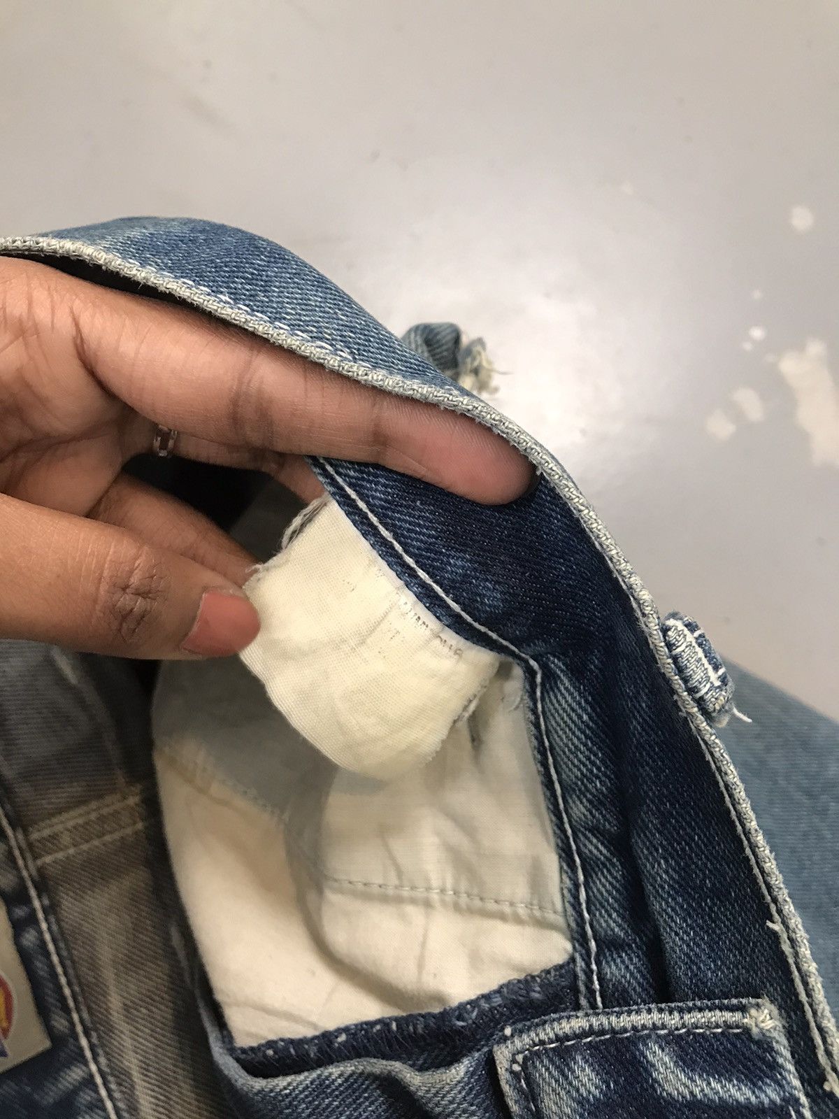 Dickies × Vintage Vintage Dickies logo embroidered big daddy distressed denim Size US 32 / EU 48 - 8 Thumbnail