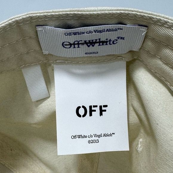 Off-White Off-White OW Logo Baseball Cap Hat White Lilac Size ONE SIZE - 5 Thumbnail