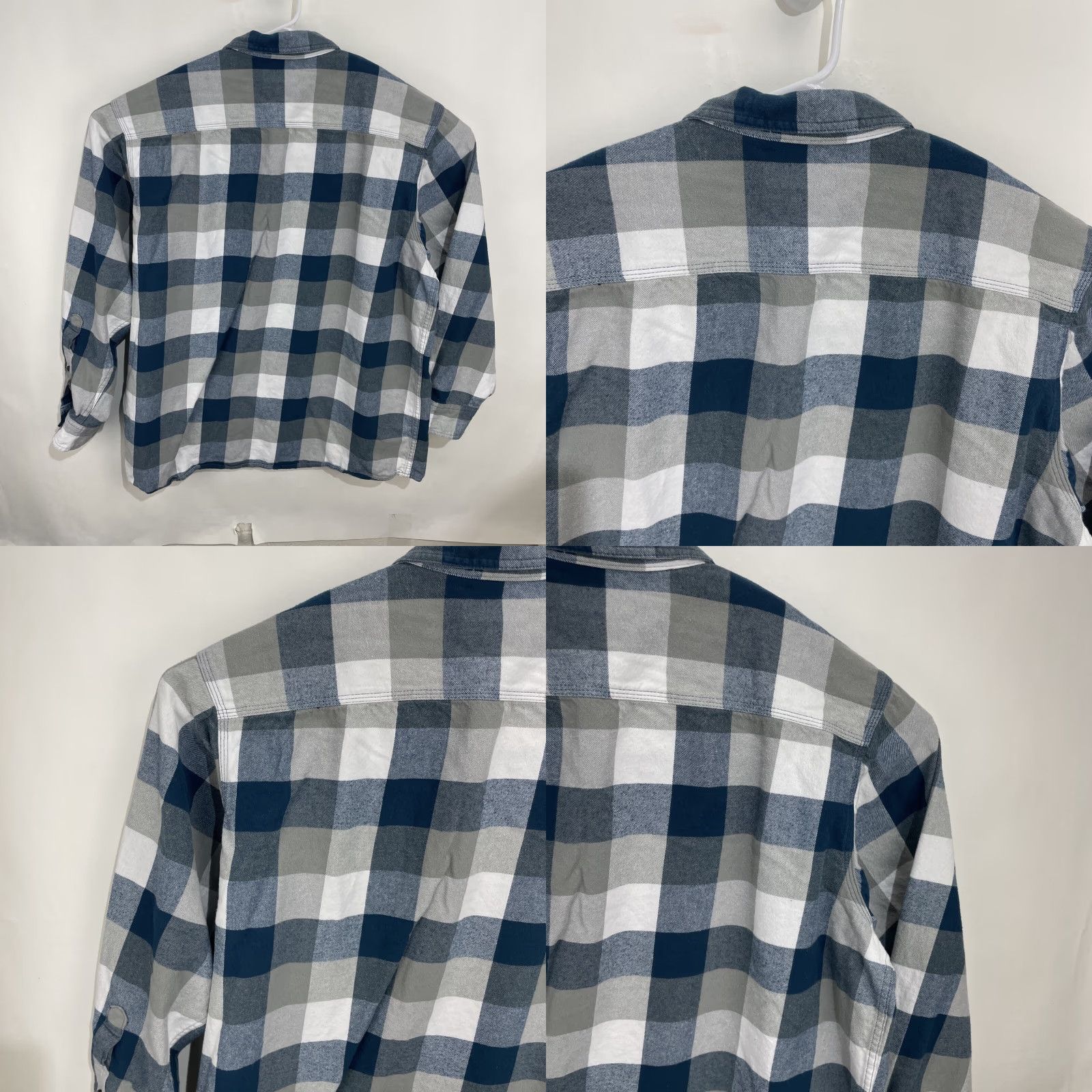 Vintage RedHead Flannel Shirt Mens 2XL Blue Plaid Casual Long Sleeve Button Up Shirt Size US XXL / EU 58 / 5 - 9 Thumbnail
