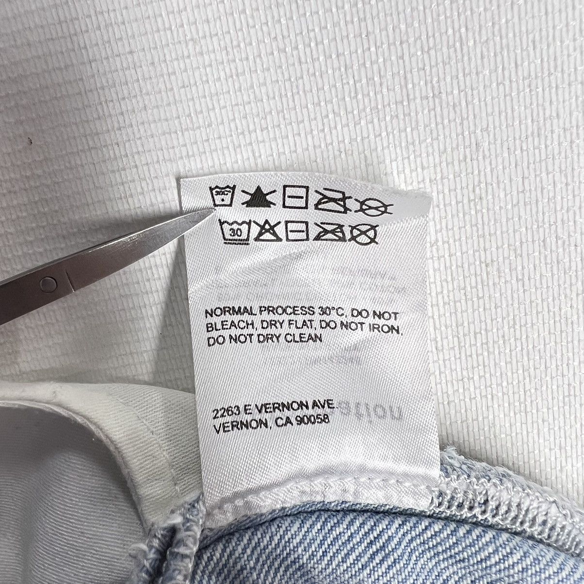 Reformation Reformation Jeans Cynthia High Rise Straight Patch Tahoe Size 25" / US 0 / IT 36 - 11 Thumbnail