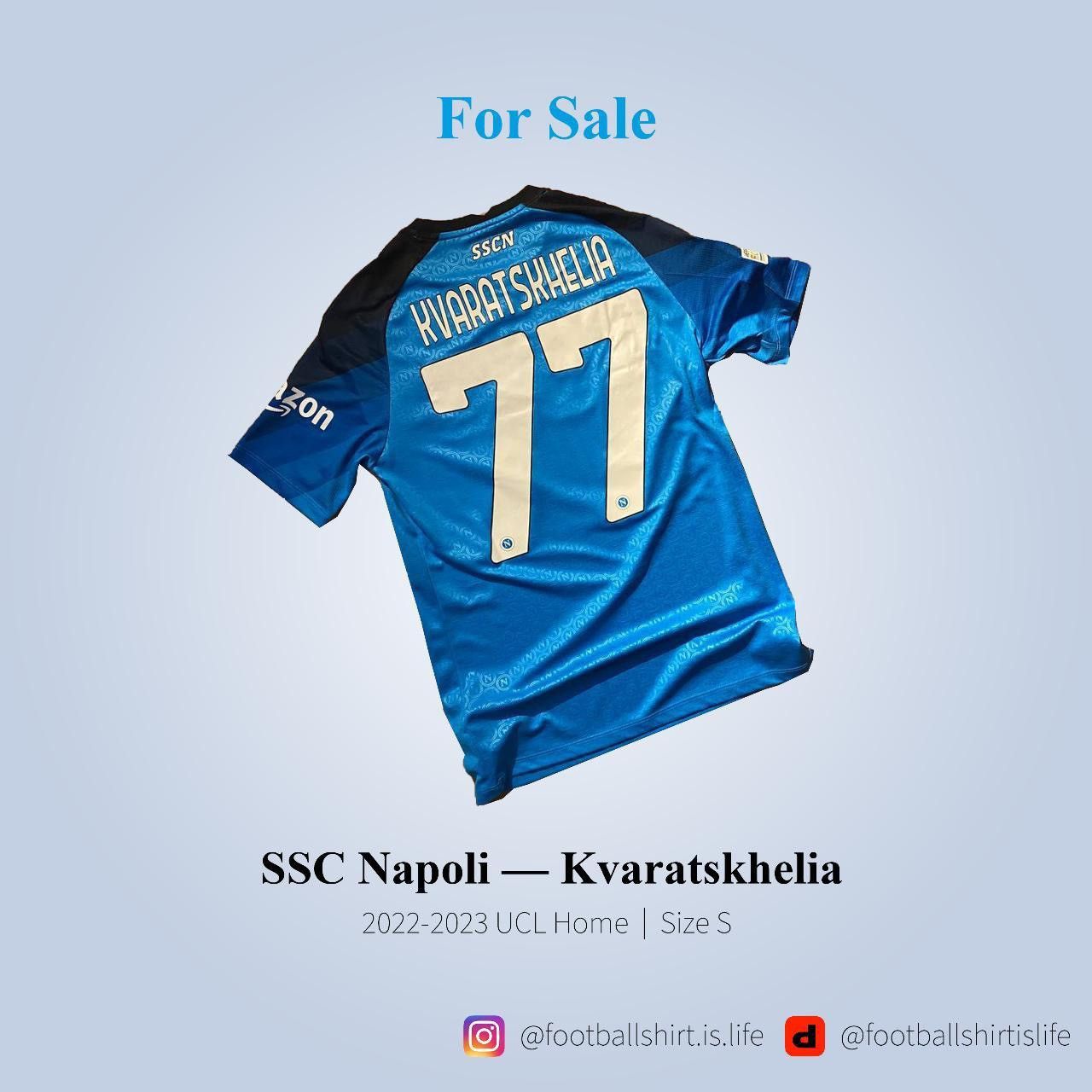 Emporio Armani 🔥EA7 NAPOLI 2022 2023 HOME #22 Di Lorenzo Soccer