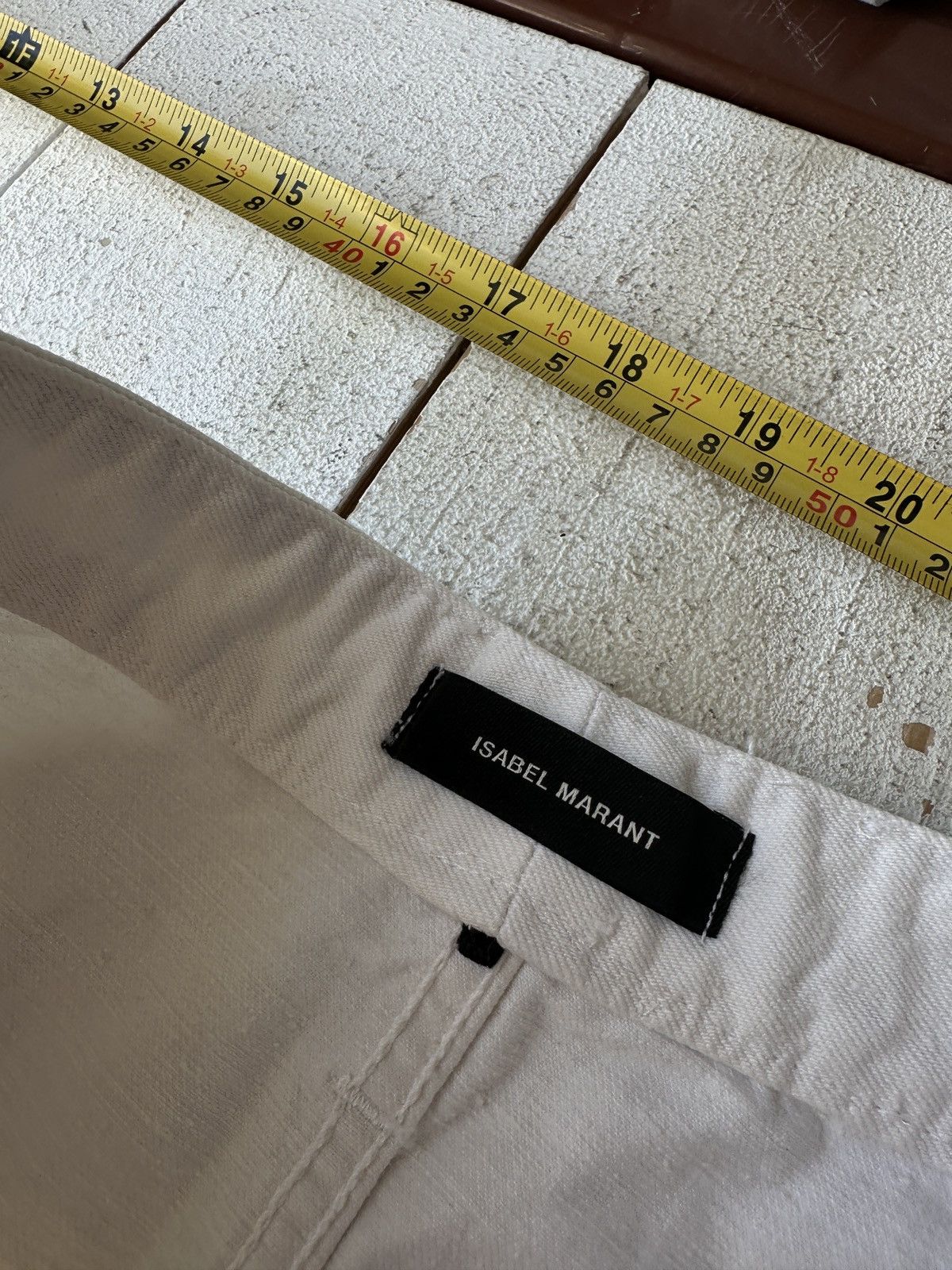 Isabel Marant 🚨 ISABEL MARANT WHITE WOMEN JEANS PANTS LUXURY Size 28" / US 6 / IT 42 - 9 Thumbnail