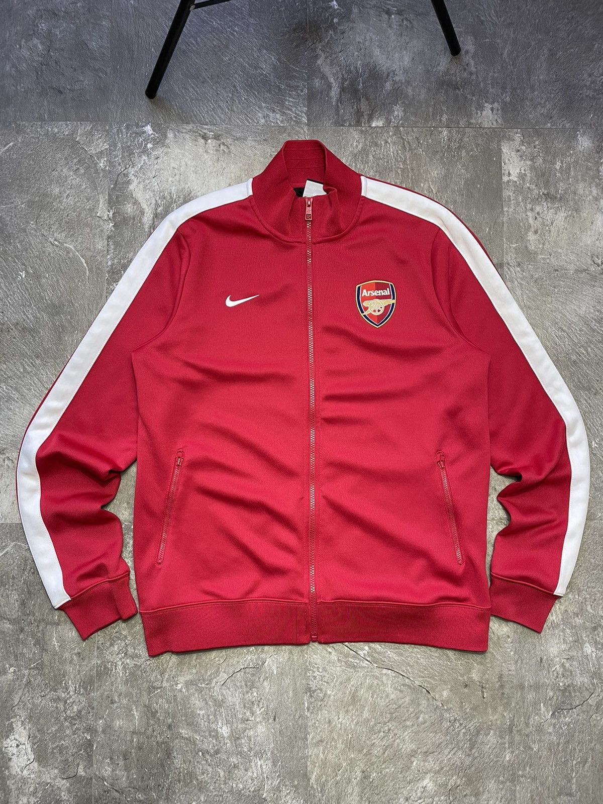 Nike Vintage Nike Y2K Style Football Arsenal Big Logo Zip Olympic Size US M / EU 48-50 / 2 - 2 Thumbnail