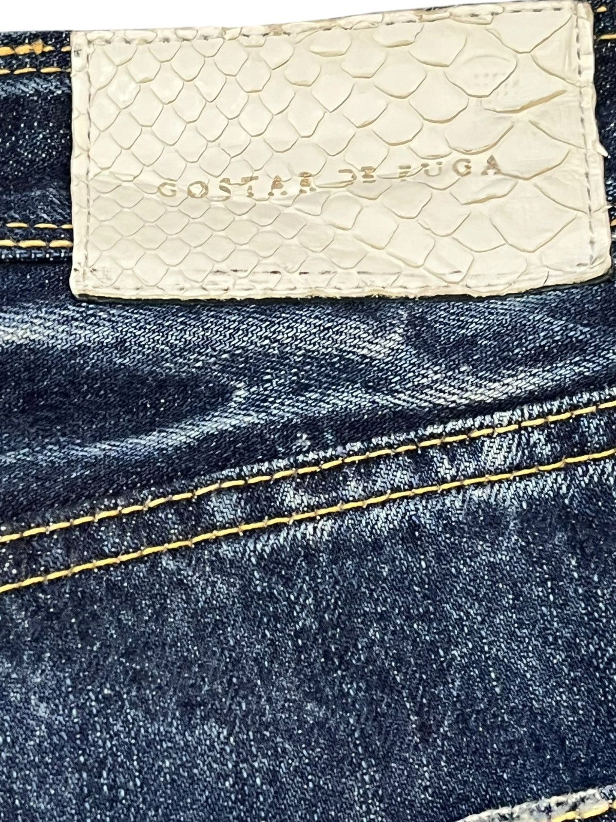 GOSTAR DE FUGA Vintage Go Star De Fuga Whiskers Curve Leg Denim Size US 31 - 10 Thumbnail