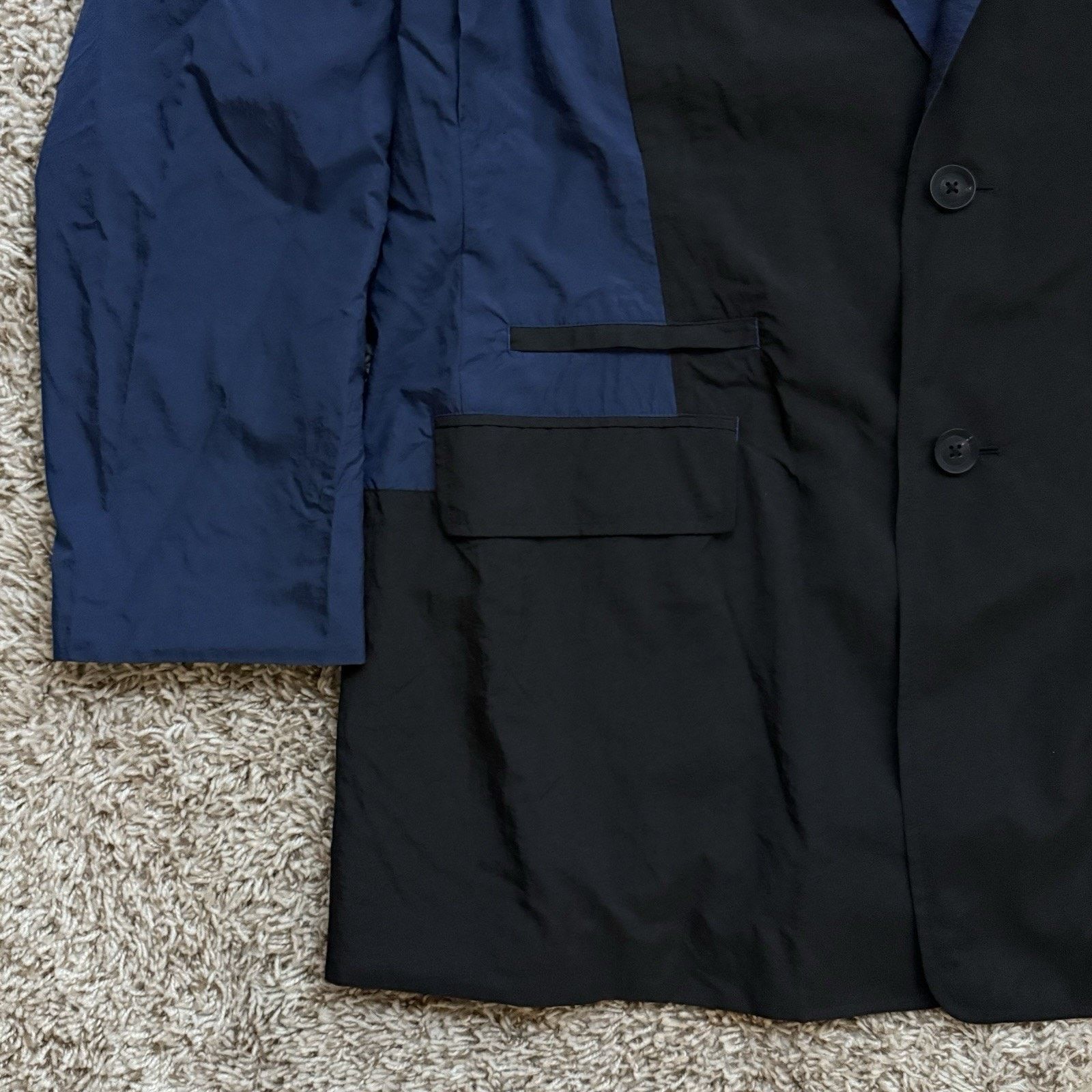 Adidas × Y-3 × Yohji Yamamoto Y-3 Yohji Yamamoto Adidas Ultralight Nylon Blazer Black Blue Size US L / EU 52-54 / 3 - 13 Thumbnail
