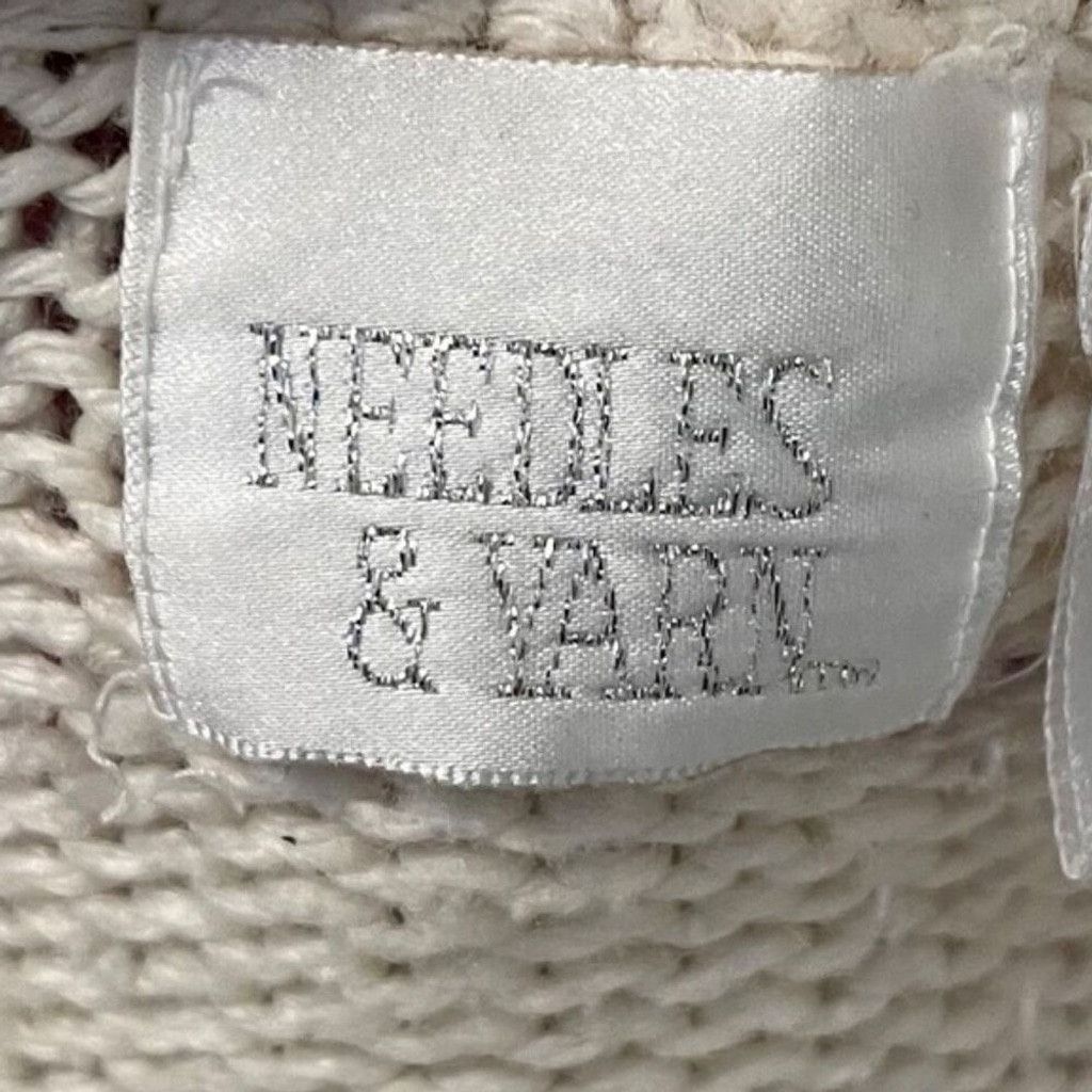 Vintage Vtg 90s Needles & Yarn Cozy Floral Embroidered Sweater Sz S Size S / US 4 / IT 40 - 6 Thumbnail