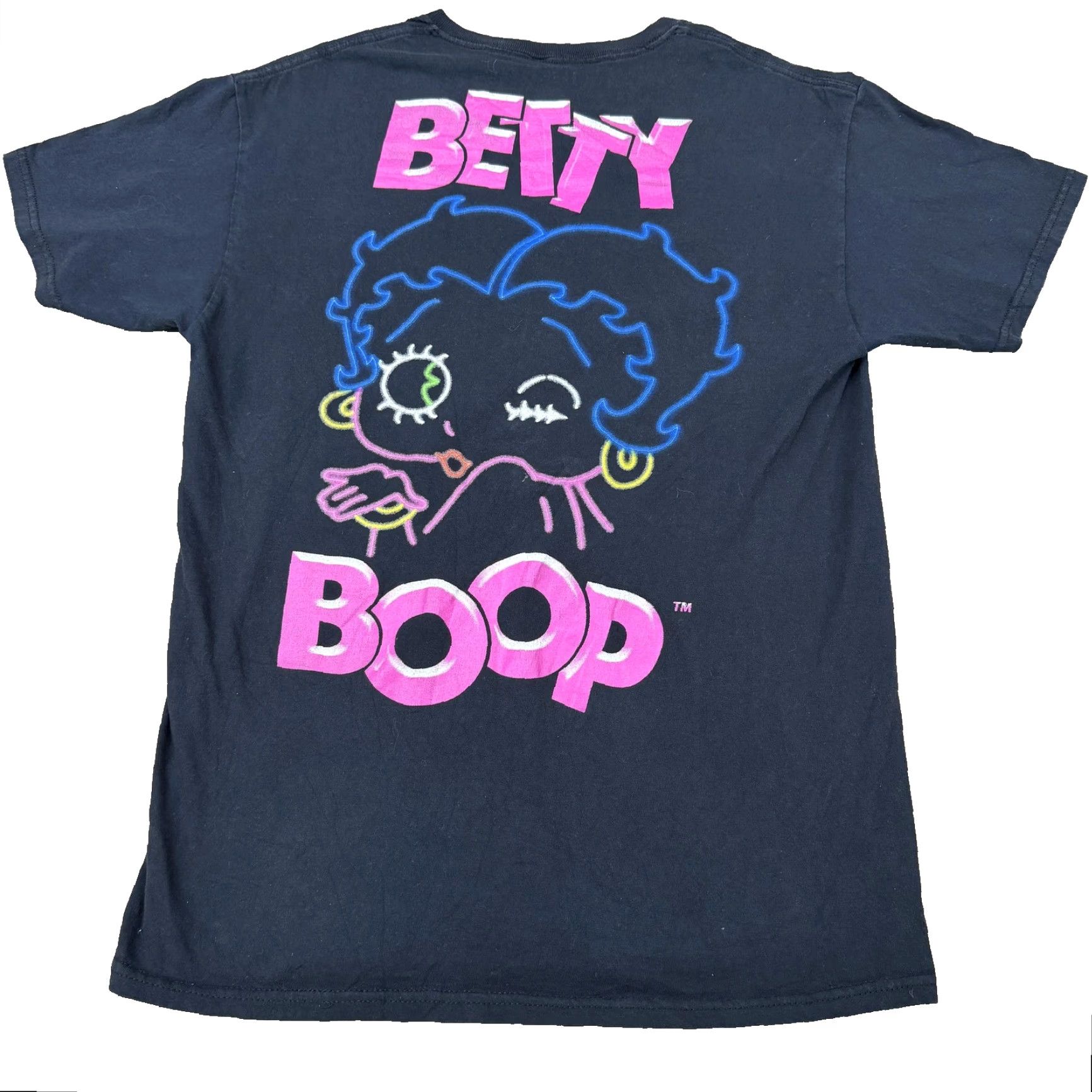 Doublet Betty Boop Shirt Mens Medium Black Neon Outline Double Sided Graphic Tee Size US M / EU 48-50 / 2 - 5 Thumbnail