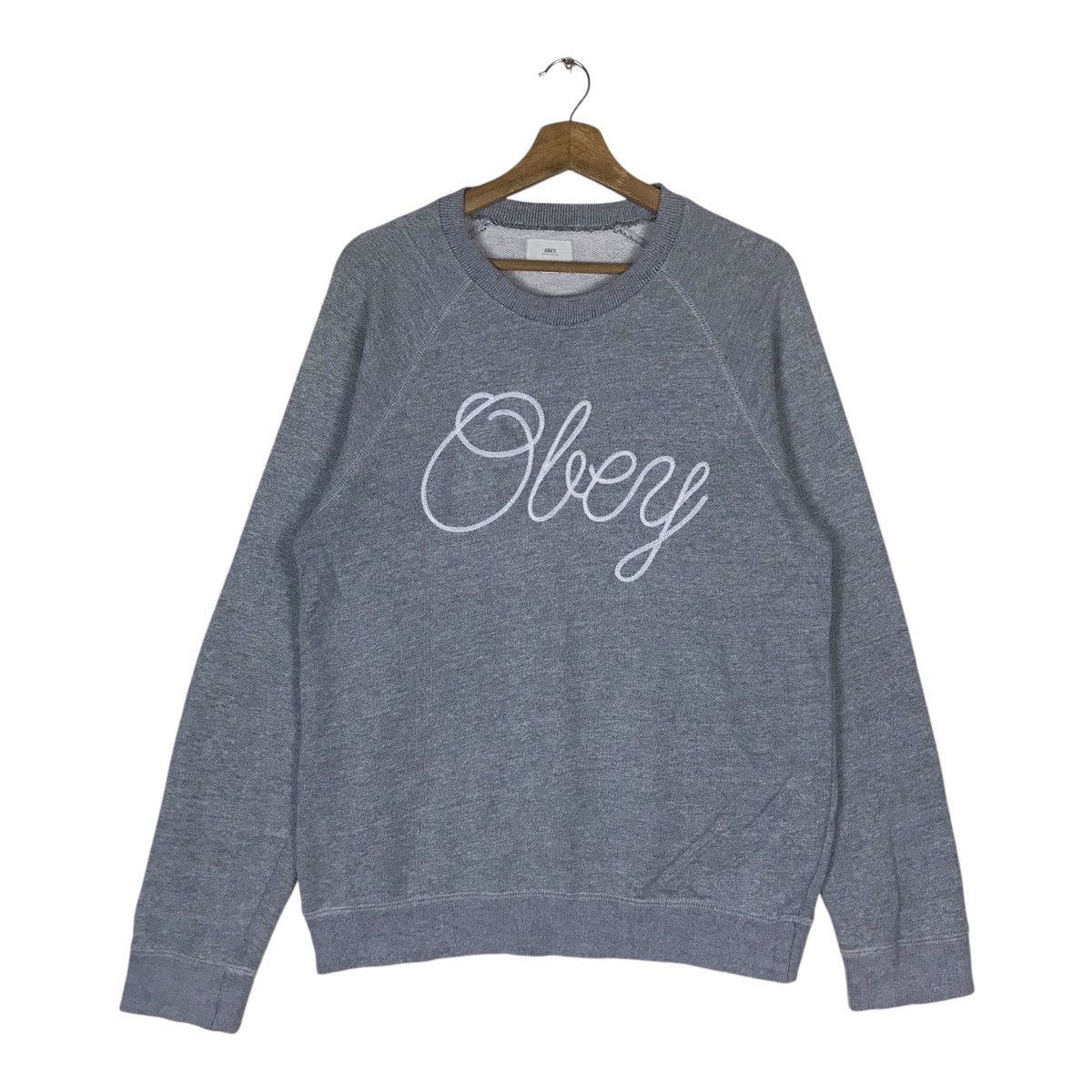 Obey Vintage Obey Spell Out Pullover Jumper Sweatshirt Size US M / EU 48-50 / 2 - 1 Thumbnail