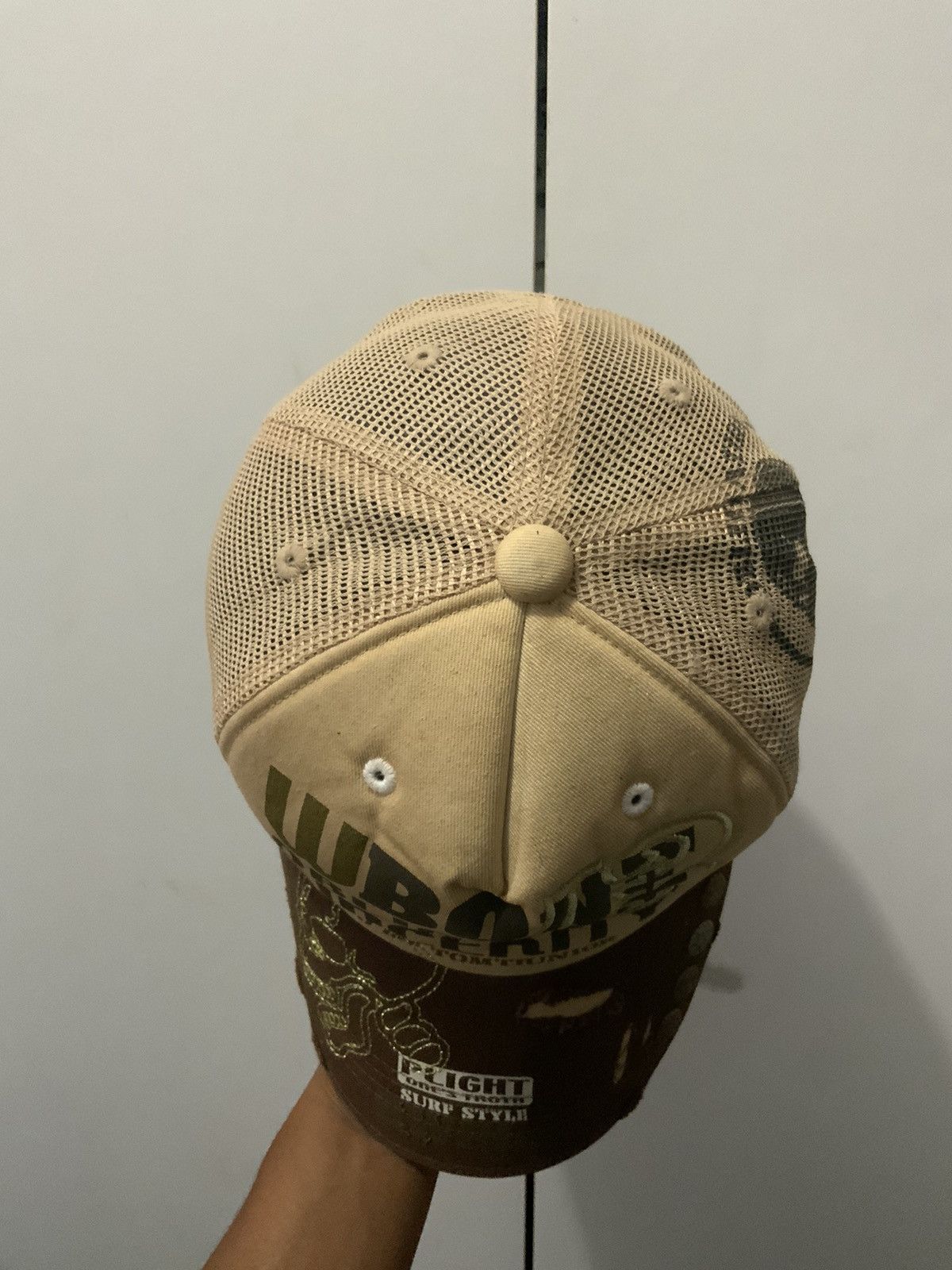 Japanese Brand WBone Obligation Distressed Trucker Hat Size ONE SIZE - 6 Thumbnail