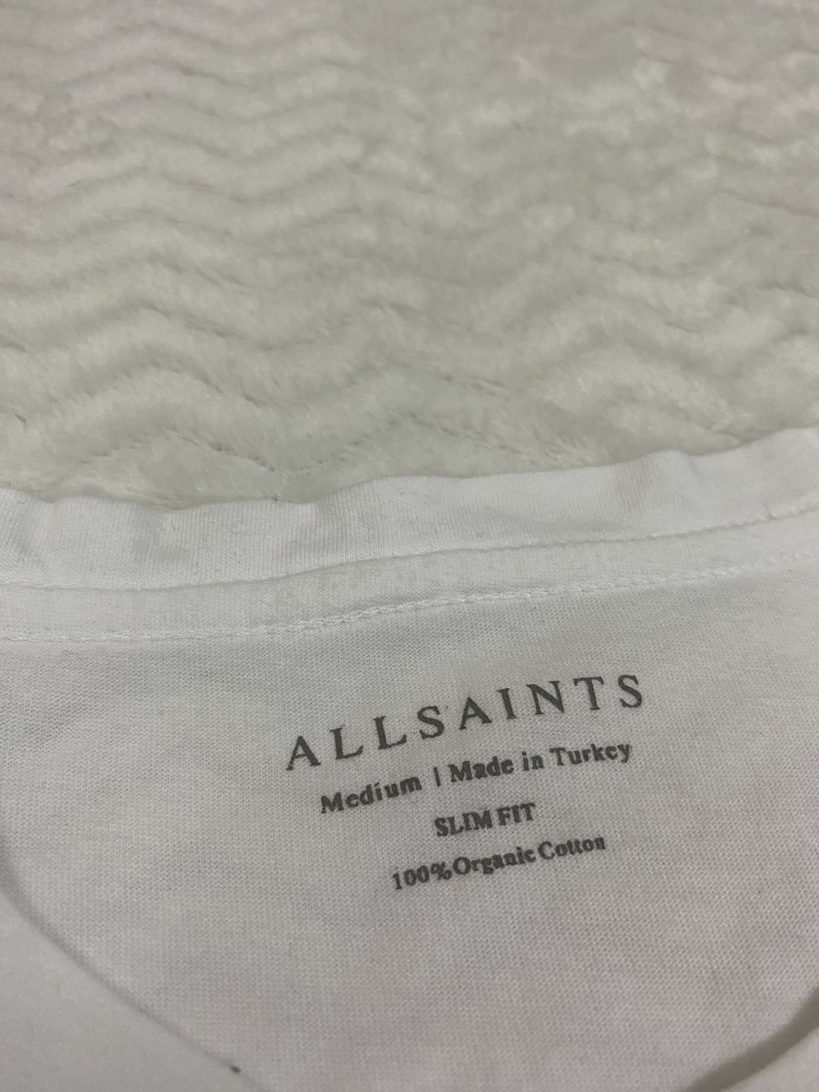Allsaints × Vintage ALLSAINTS WHITE T-SHIRT Size US M / EU 48-50 / 2 - 4 Thumbnail