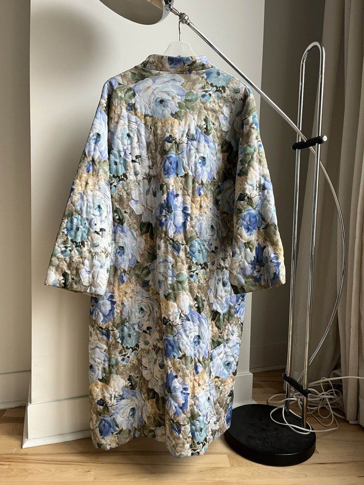 Vintage Floral Quilted Coat Size S / US 4 / IT 40 - 2 Thumbnail