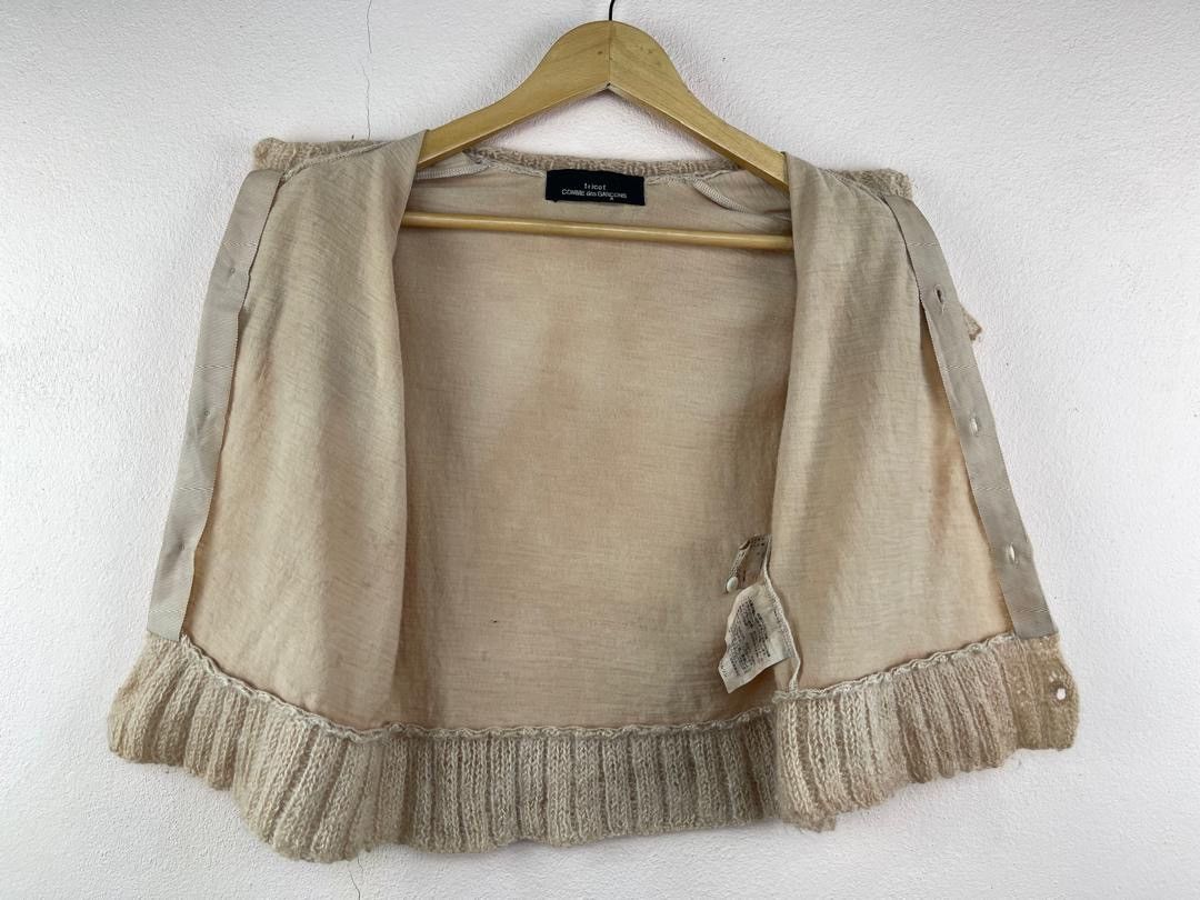 Tricot Comme des Garcons AD1999 Rei Kawakubo Wool Knit Top Size XS / US 0-2 / IT 36-38 - 8 Thumbnail