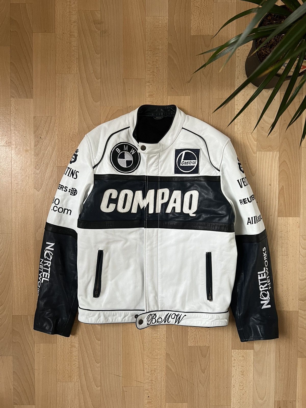 Bmw BMW compaq leather MOTO jacket | Grailed
