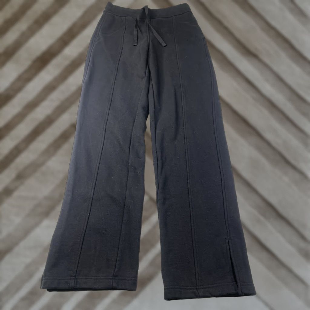 Alo ALO Sweatpants Women's High-Waist Free Time Straight Leg Sweatpant Black S Size 28" / US 6 / IT 42 - 1 Thumbnail