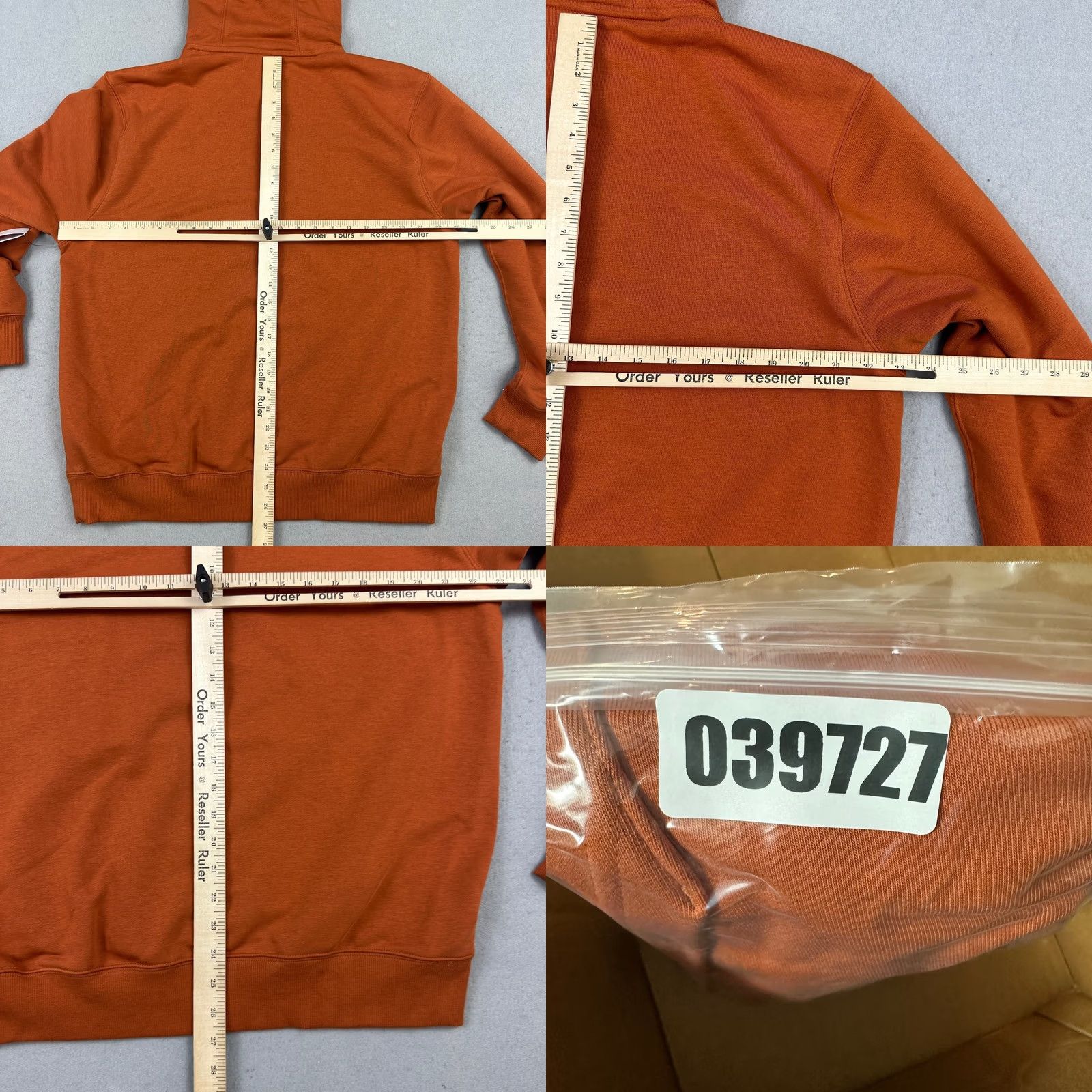 Nike Nike Hoodie Men Large Rust Orange Court Heritage French Terry Tennis Pullover L Size US L / EU 52-54 / 3 - 8 Thumbnail