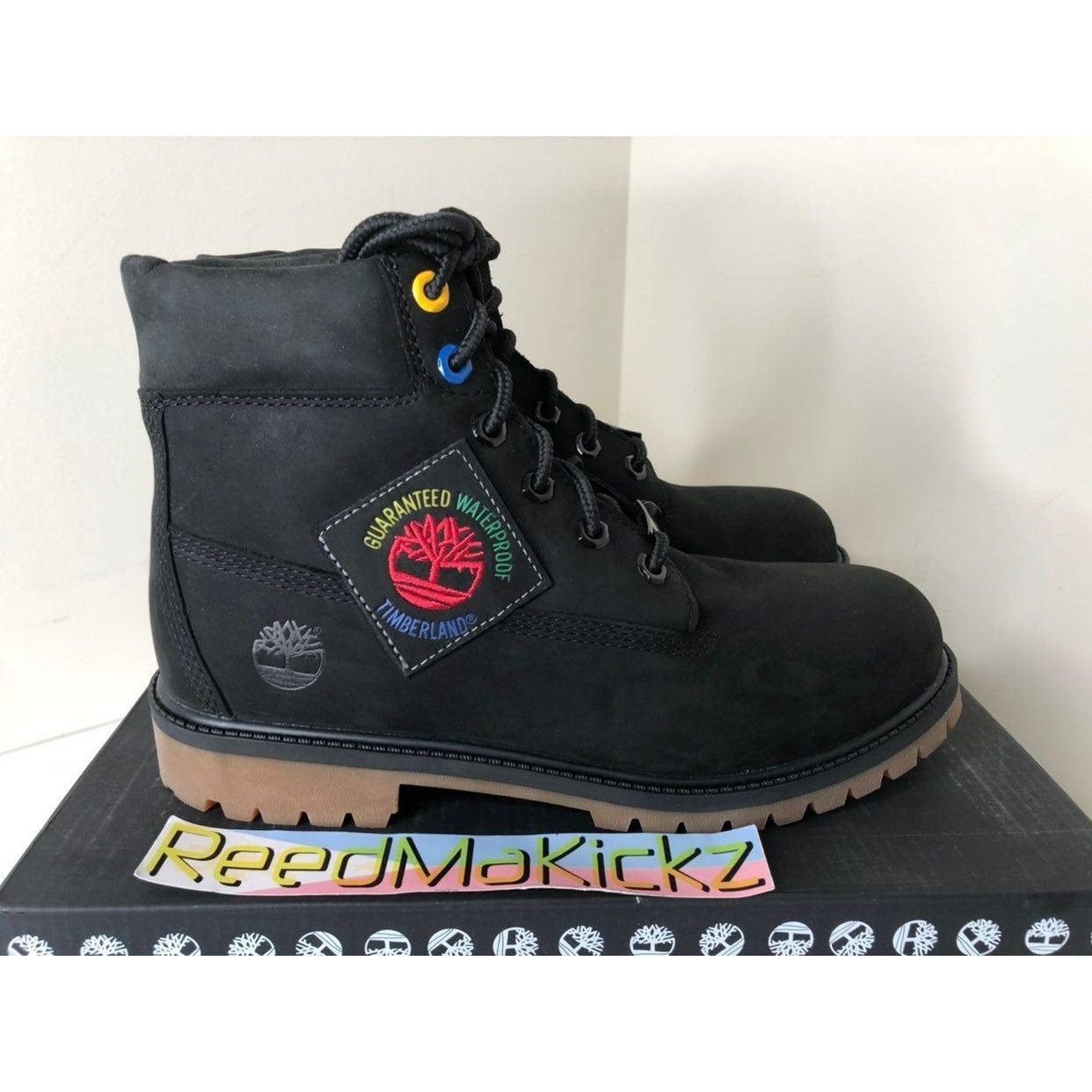 Timberland Timberland Boots 6 inch Black Patch Kids 5Y Size US 5 / EU 37 - 3 Thumbnail