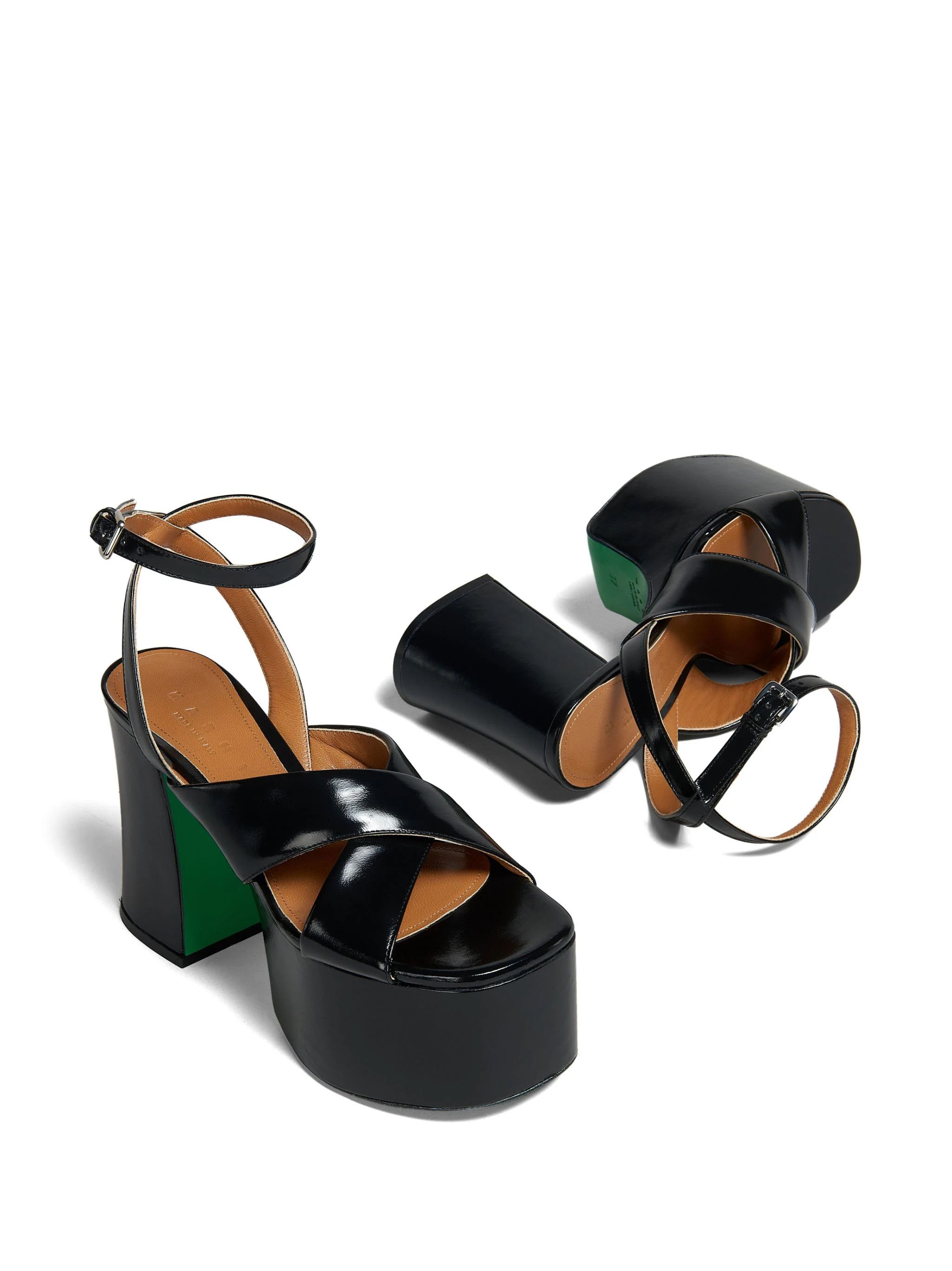 Marni o1w1db10824 Platform in Black Size US 7 / IT 37 - 5 Thumbnail