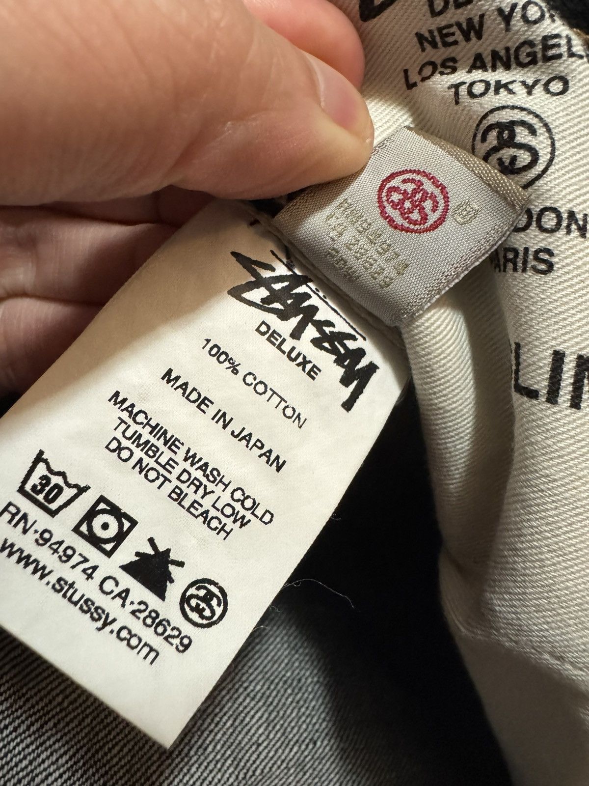 Stussy Stussy Deluxe Slim Fit Raw Red Line Selvedge Jeans Size US 32 / EU 48 - 9 Thumbnail