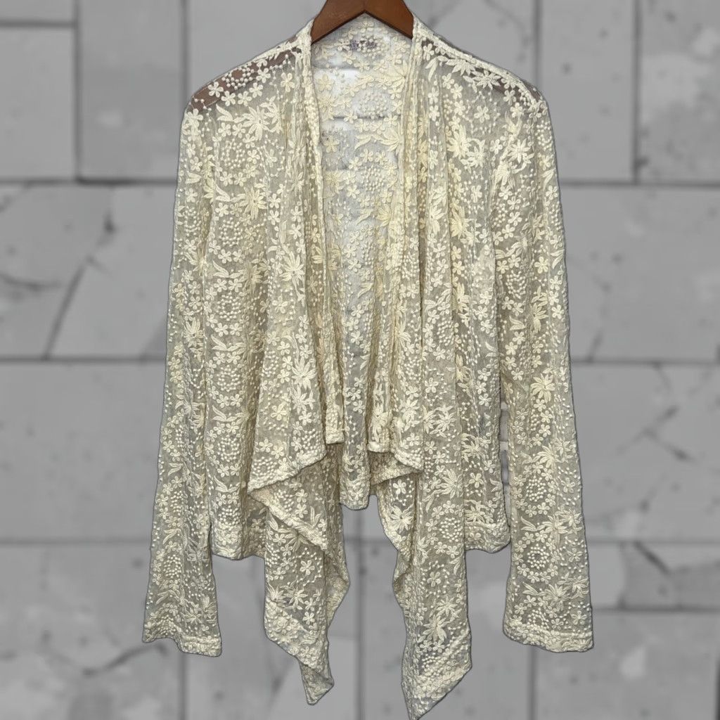 Vintage HARD TAIL Floral Open Front Shirt Womens Size M Size M / US 6-8 / IT 42-44 - 1 Thumbnail