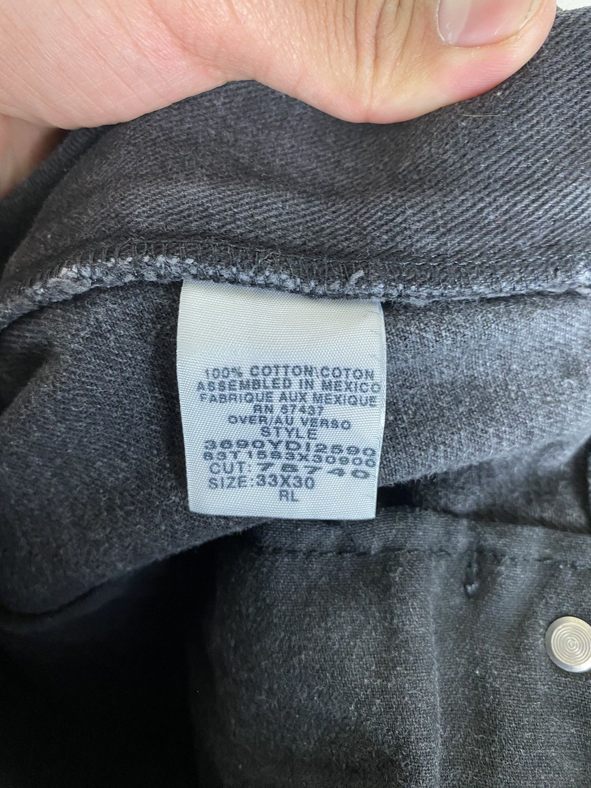 Polo Ralph Lauren × Ralph Lauren × Vintage Vintage Polo Ralph Lauren Baggy Relaxed Black Denim Jeans Size US 34 / EU 50 - 8 Thumbnail