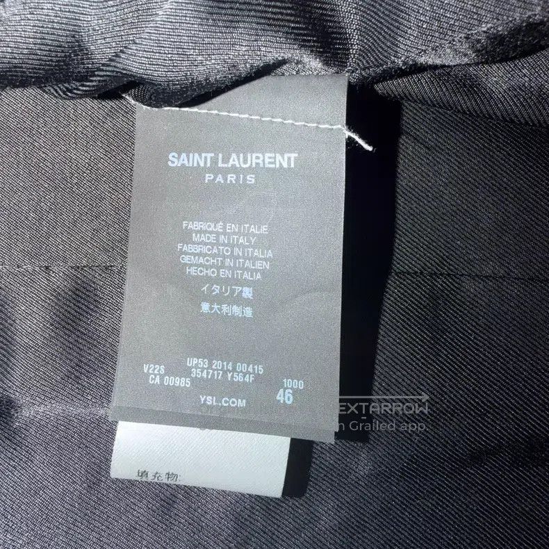 Saint Laurent Paris Saint Laurent Paris Double-Breasted Wool Navy Blazer i Size US S / EU 44-46 / 1 - 3 Thumbnail